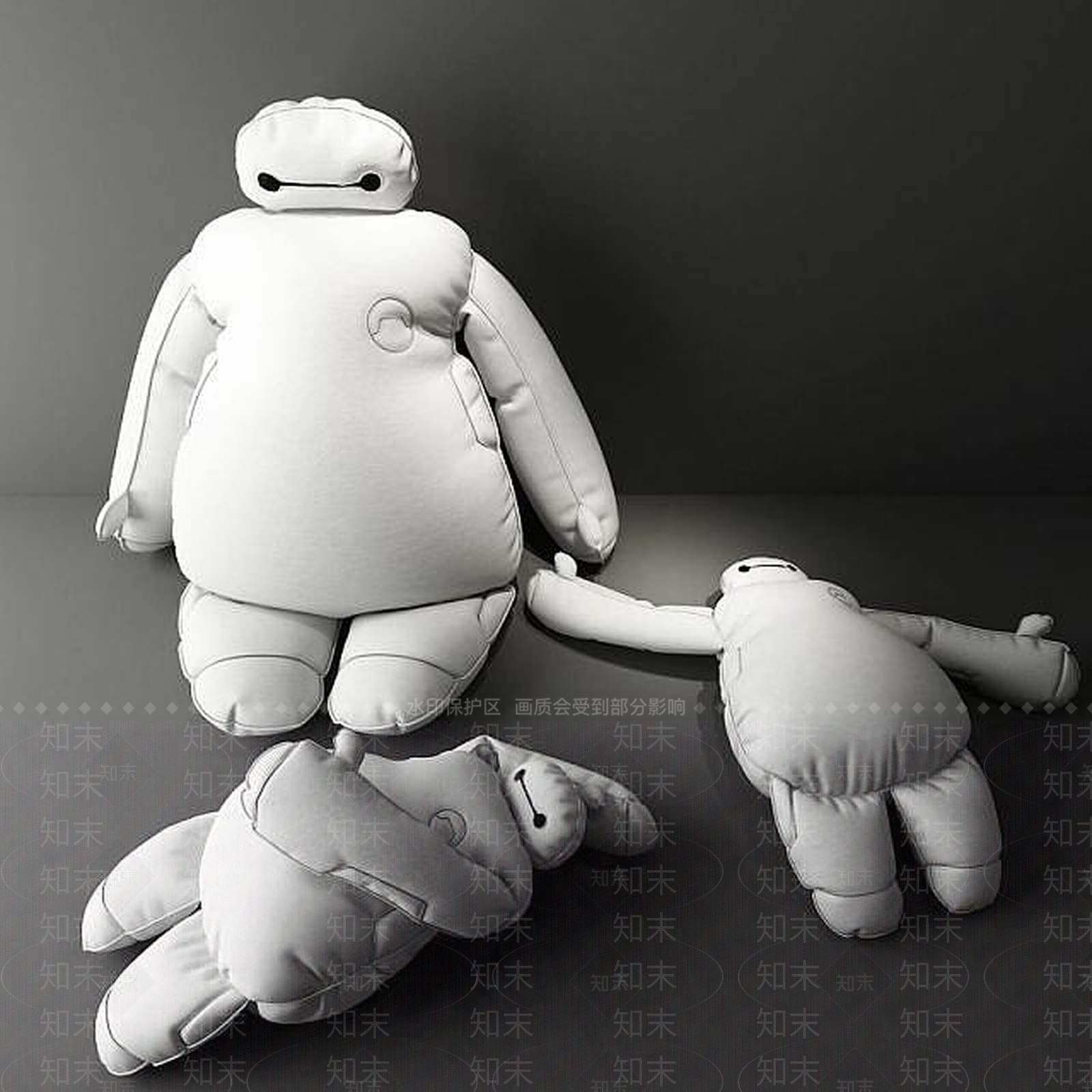 现代大白玩偶3D模型下载【ID:1188979107】