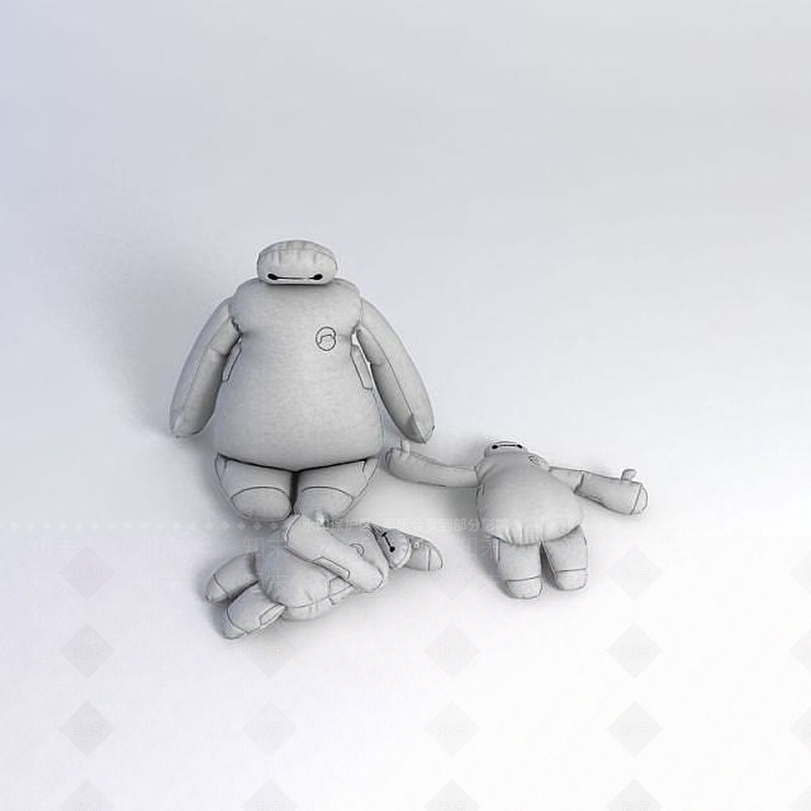 现代大白玩偶3D模型下载【ID:1188979107】