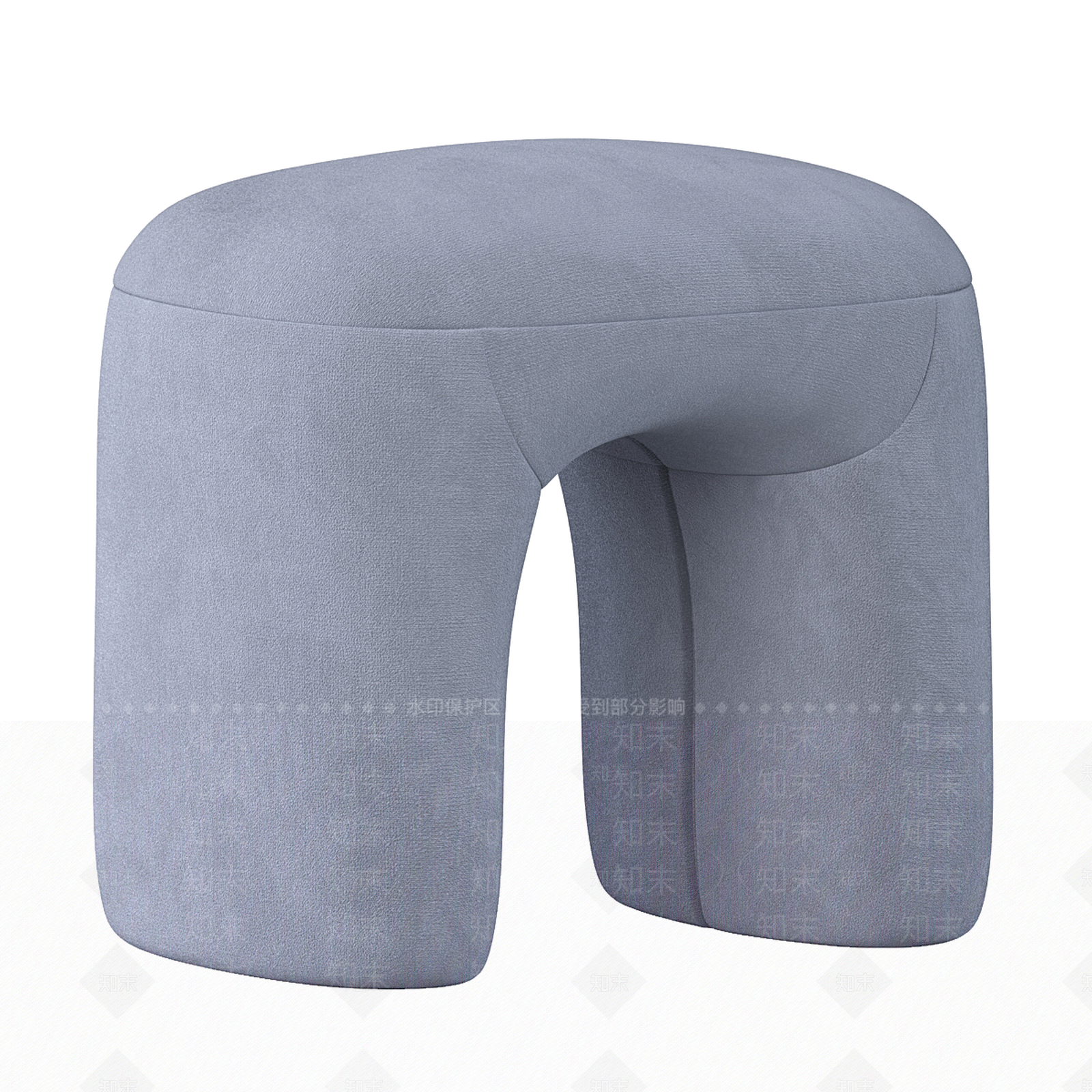 现代奶油其他凳子3D模型下载【ID:1188979420】