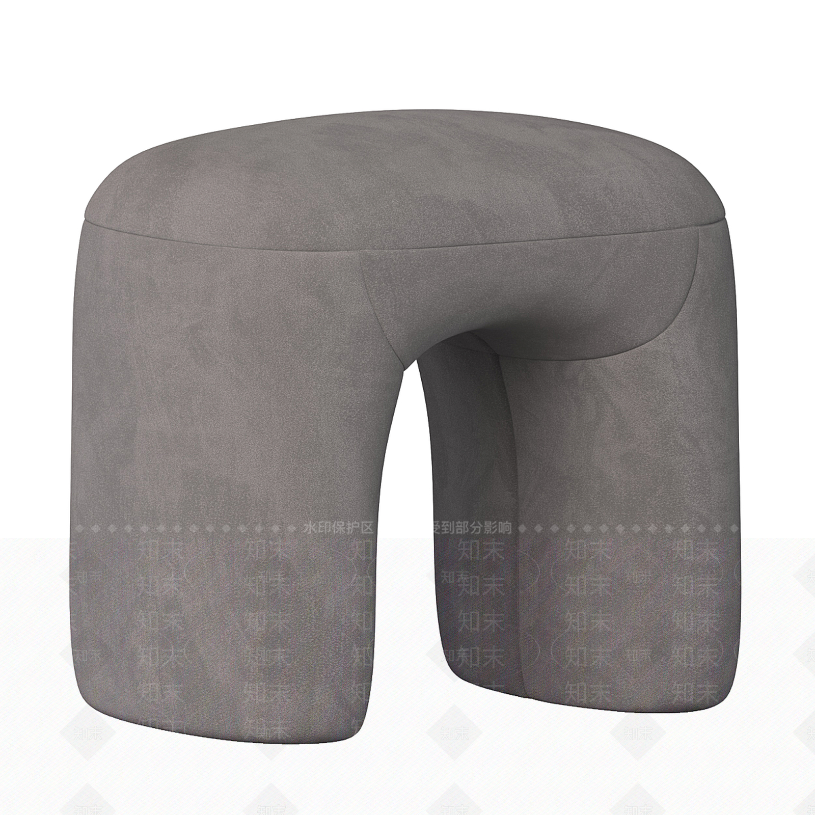 现代奶油其他凳子3D模型下载【ID:1188979420】