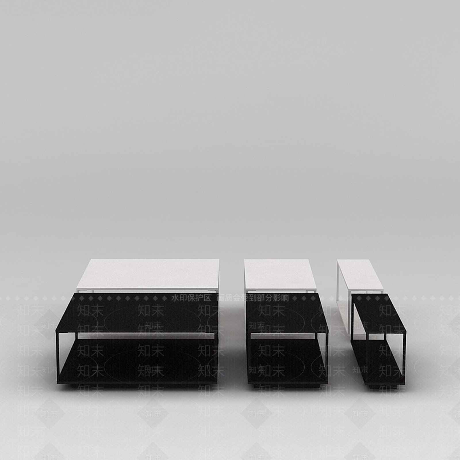 现代桌子3D模型下载【ID:1188980163】