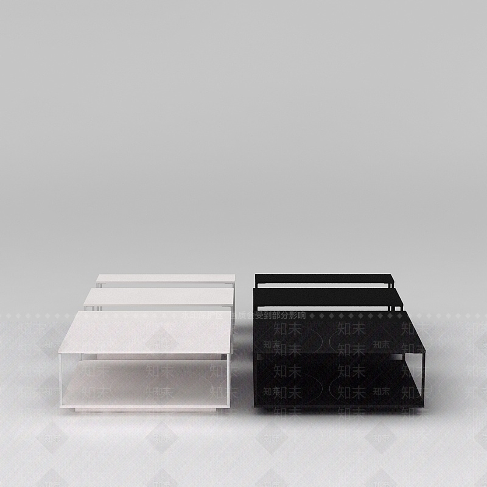 现代桌子3D模型下载【ID:1188980163】