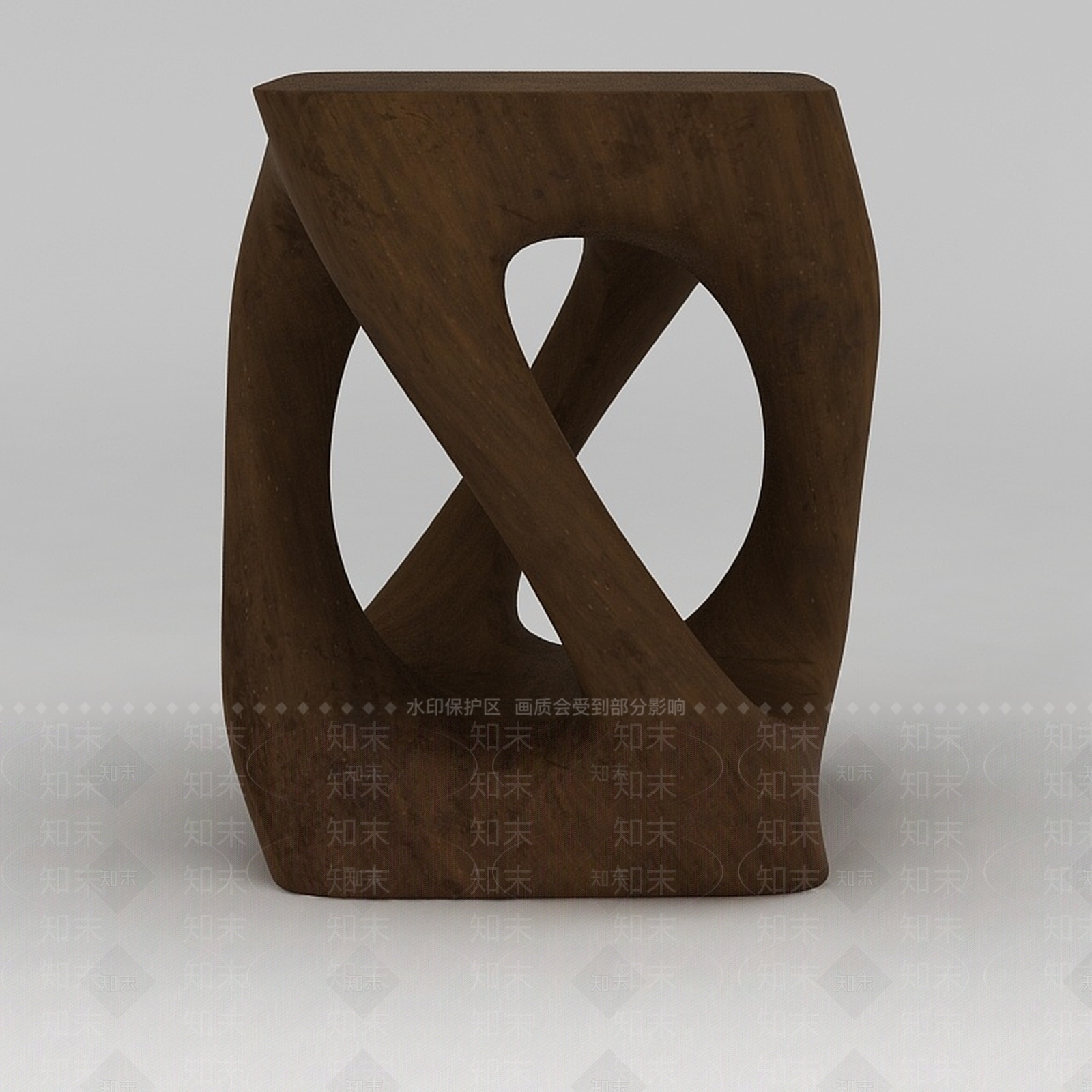 现代树根板凳3D模型下载【ID:1188980278】