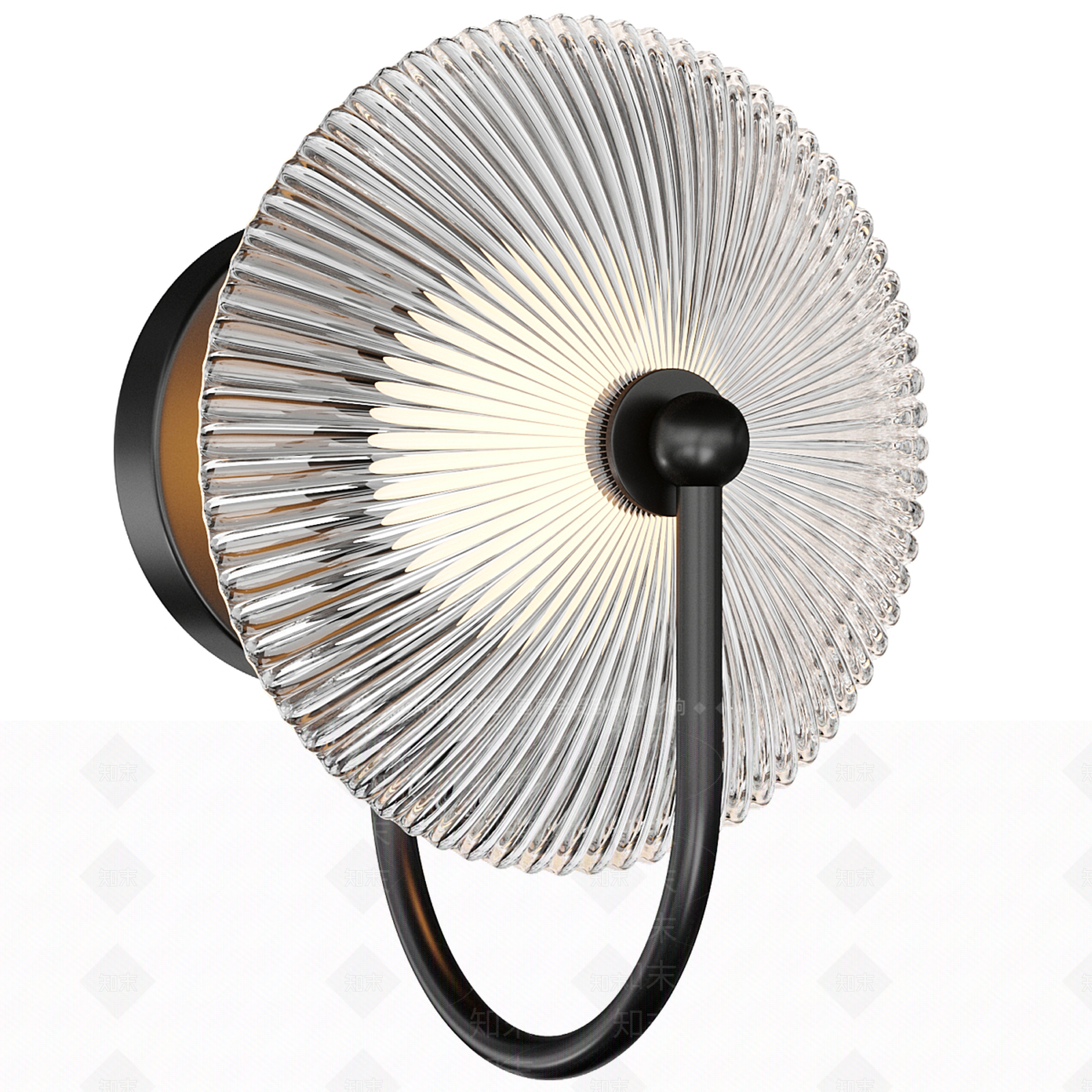 新中式轻奢壁灯3D模型下载【ID:1188983338】