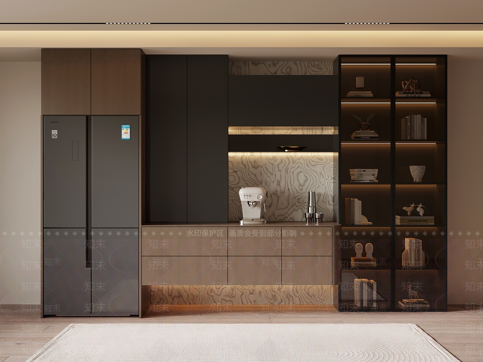 意式酒柜3D模型下载【ID:1188983435】