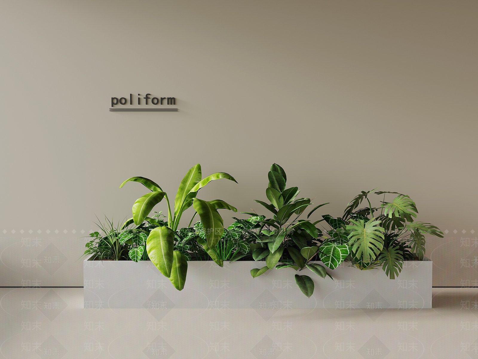 现代室内景观3D模型下载【ID:1188983904】