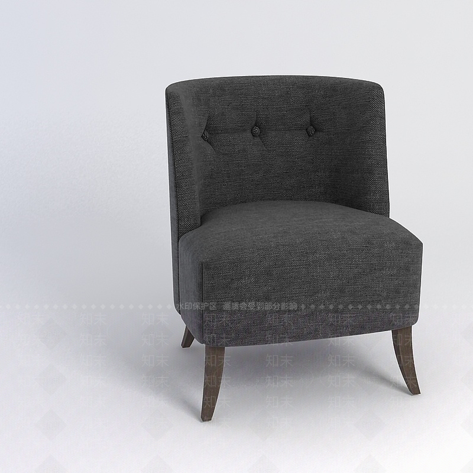 现代软包沙发椅3D模型下载【ID:1188985931】