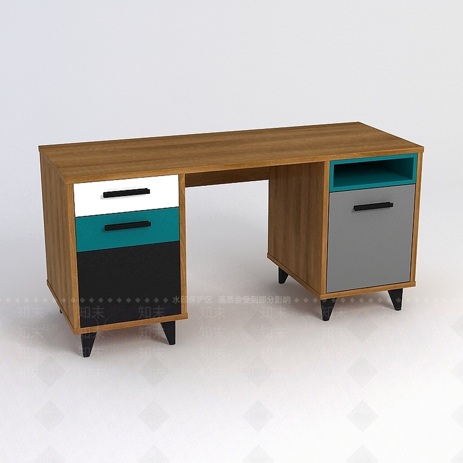 现代办公桌3D模型下载【ID:1188986305】