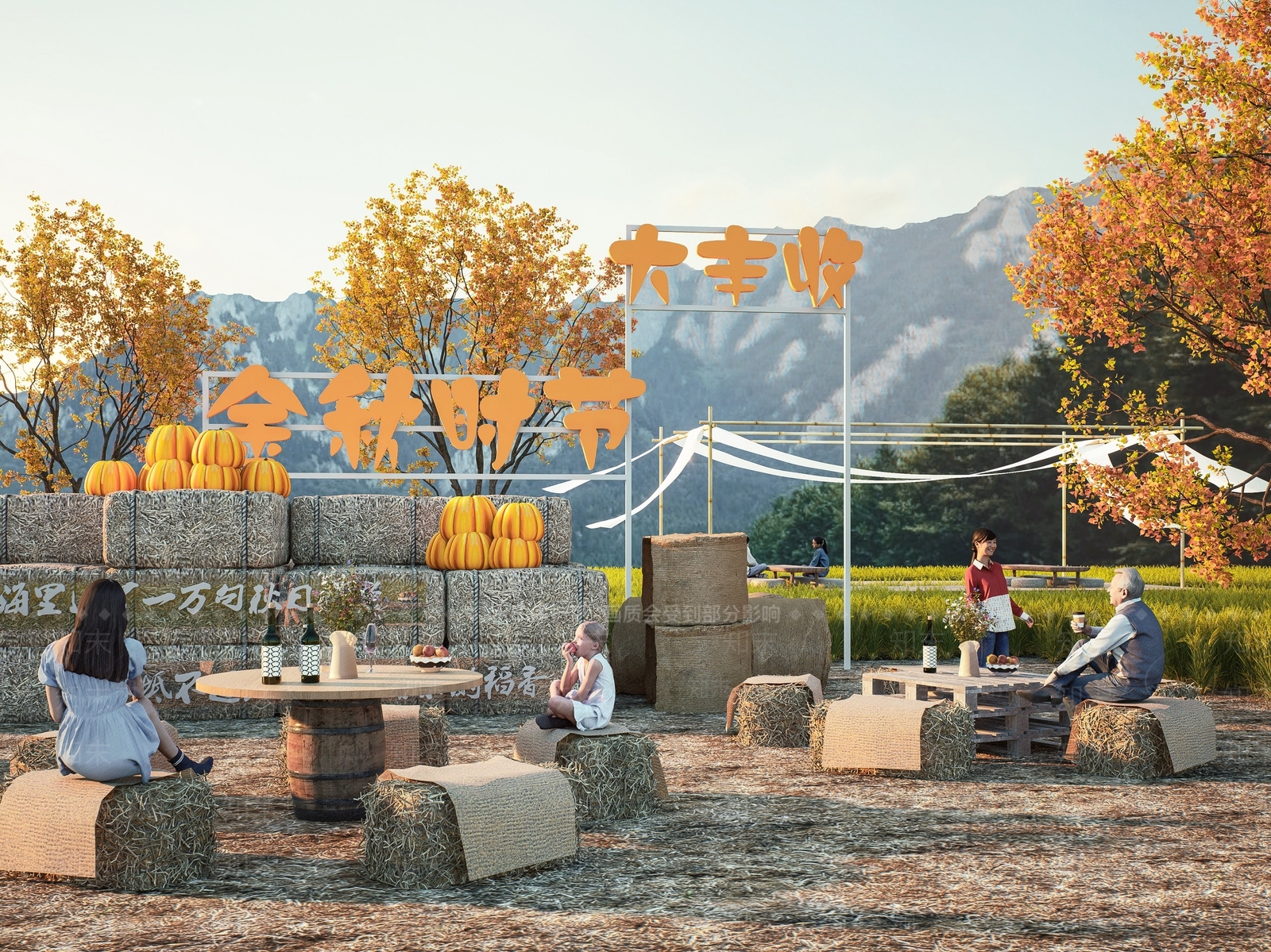 现代乡村公园SU模型下载【ID:1188989876】