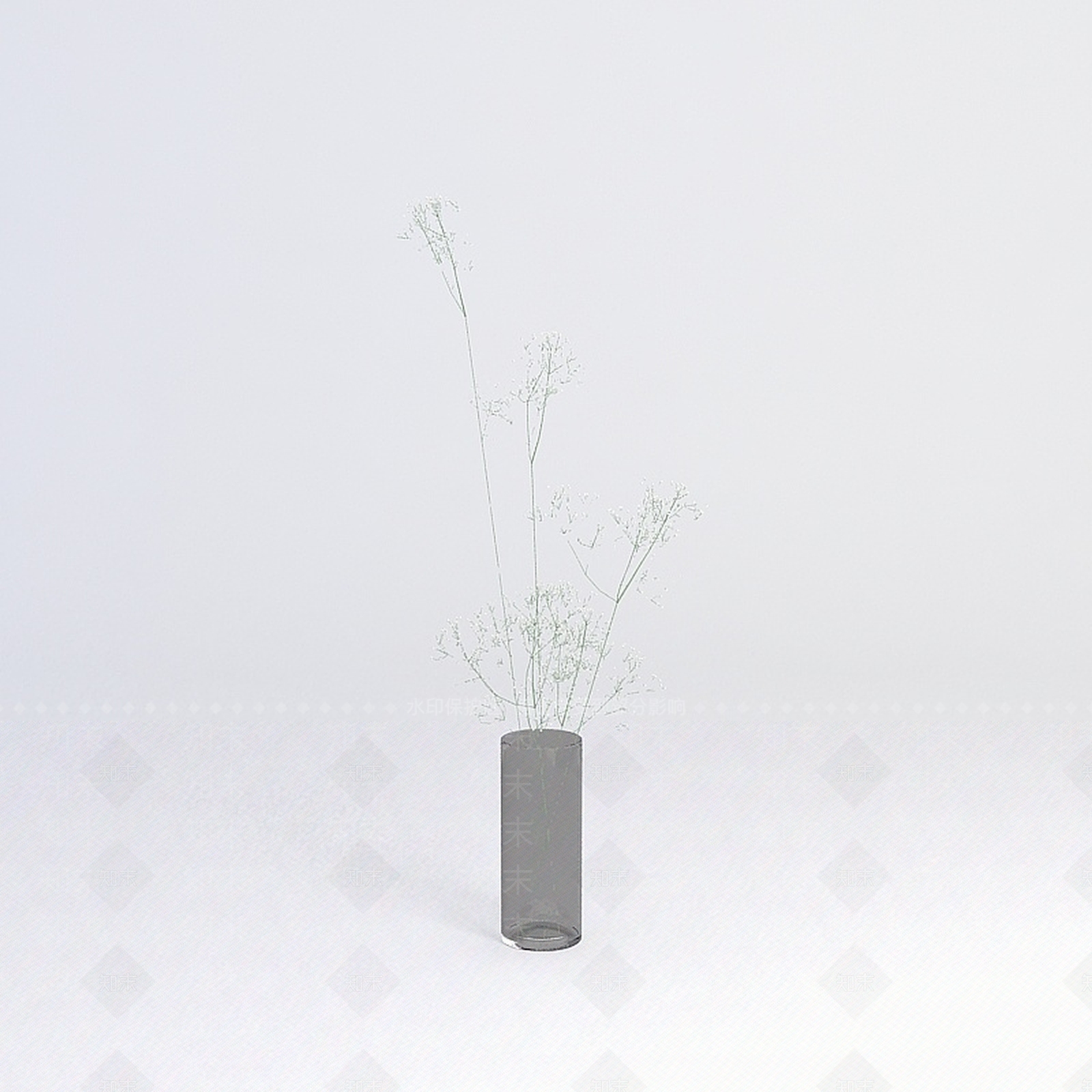 现代玻璃杯花束3D模型下载【ID:1188989647】