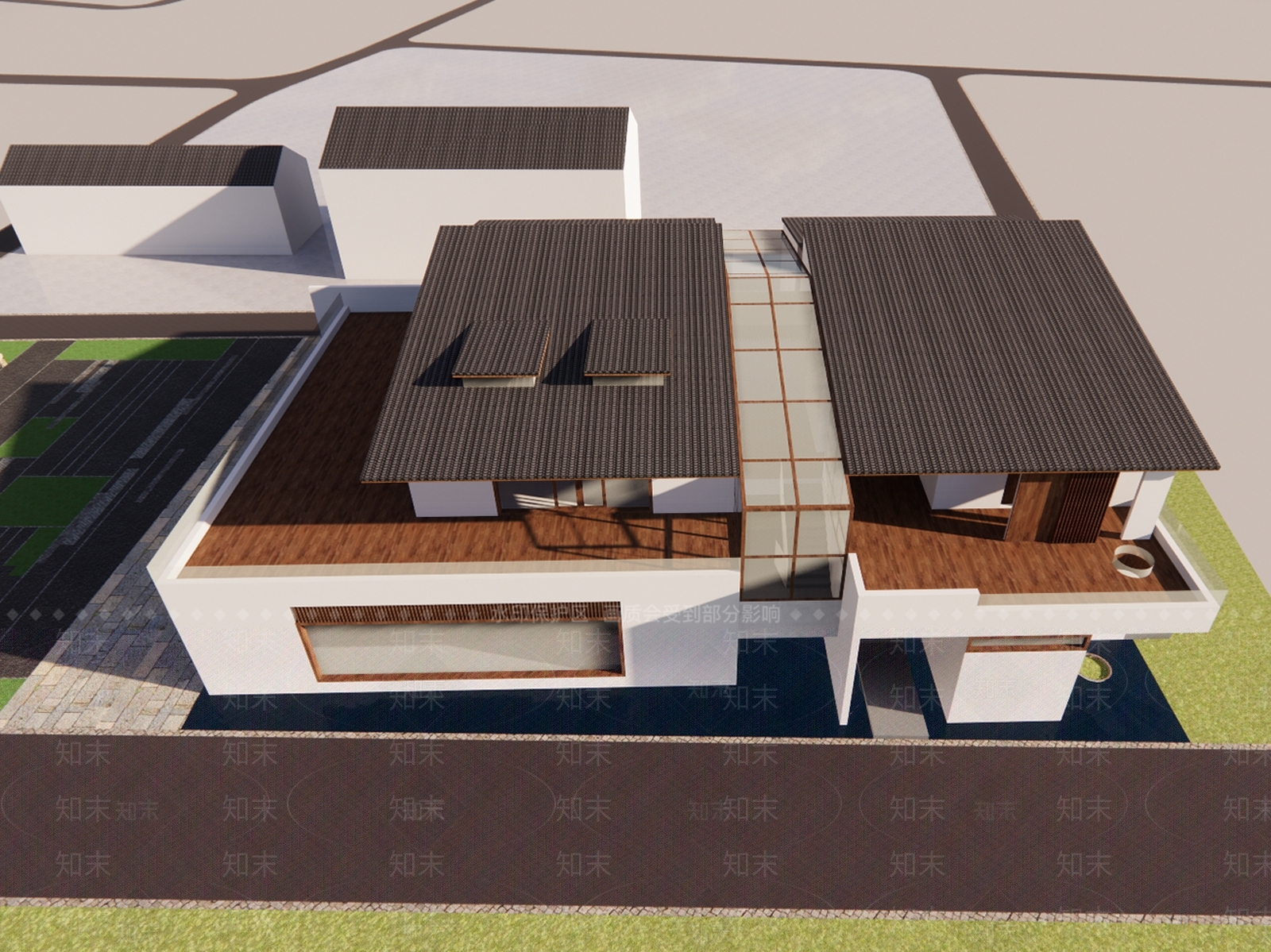 新中式小公建SU模型下载【ID:1188990947】
