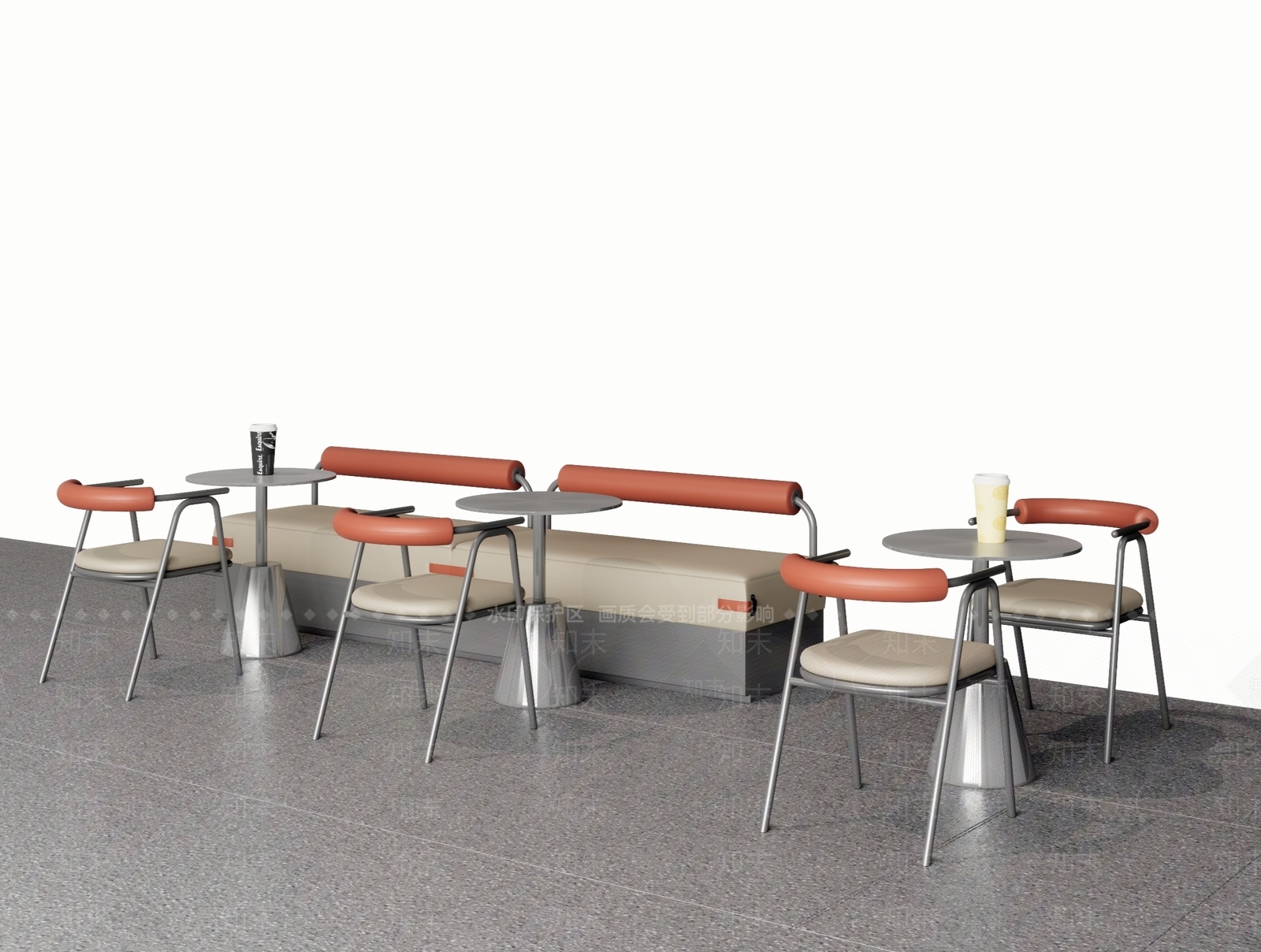 现代卡座沙发SU模型下载【ID:1188999520】