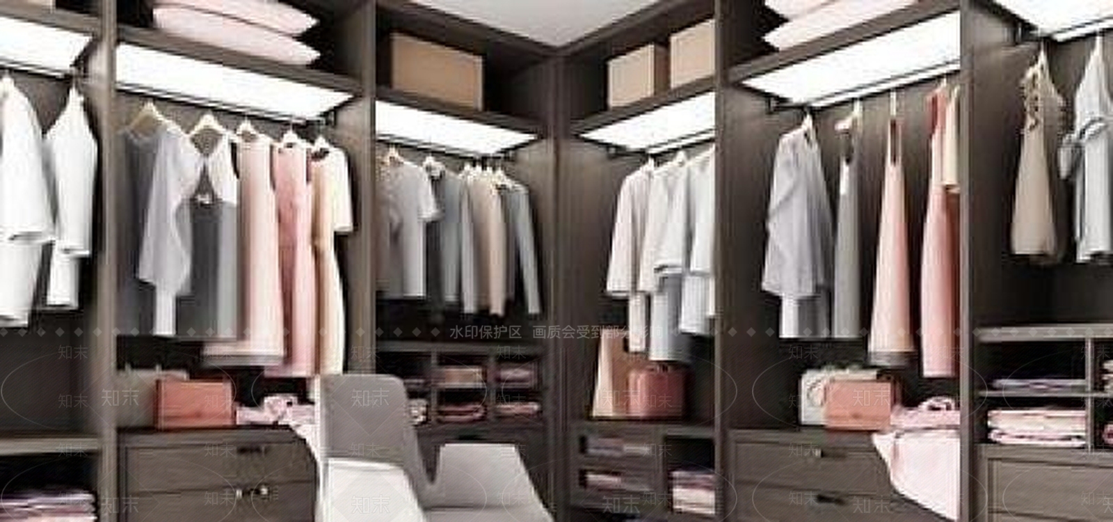现代衣帽间衣服3D模型下载【ID:1189003919】