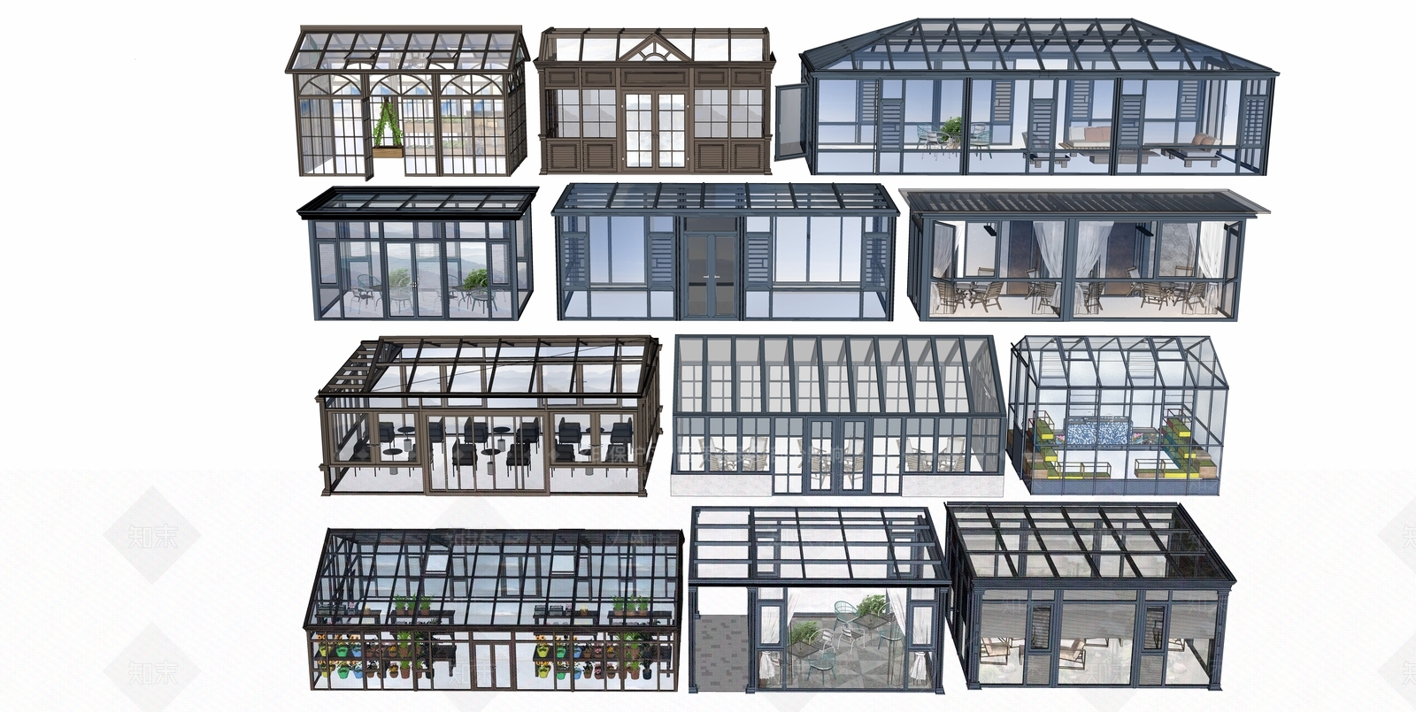 现代其他景观小建筑SU模型下载【ID:1189004467】
