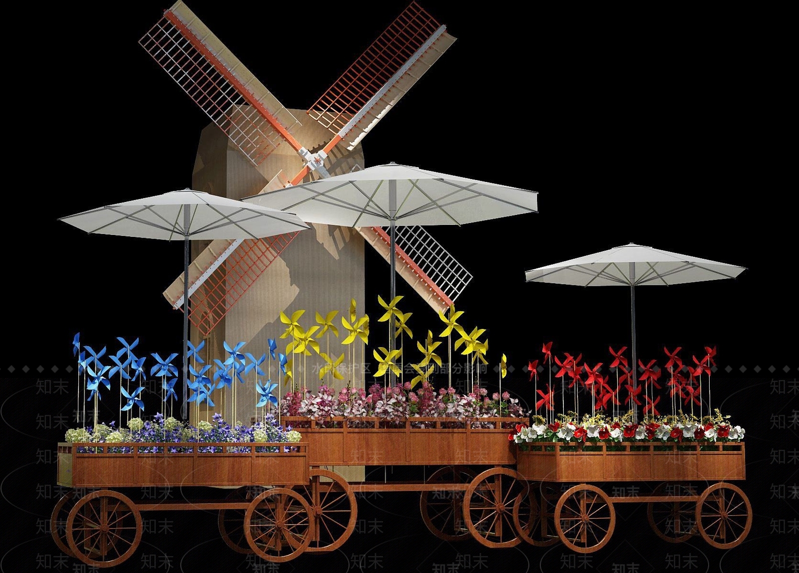 现代风车3D模型下载【ID:1189005426】