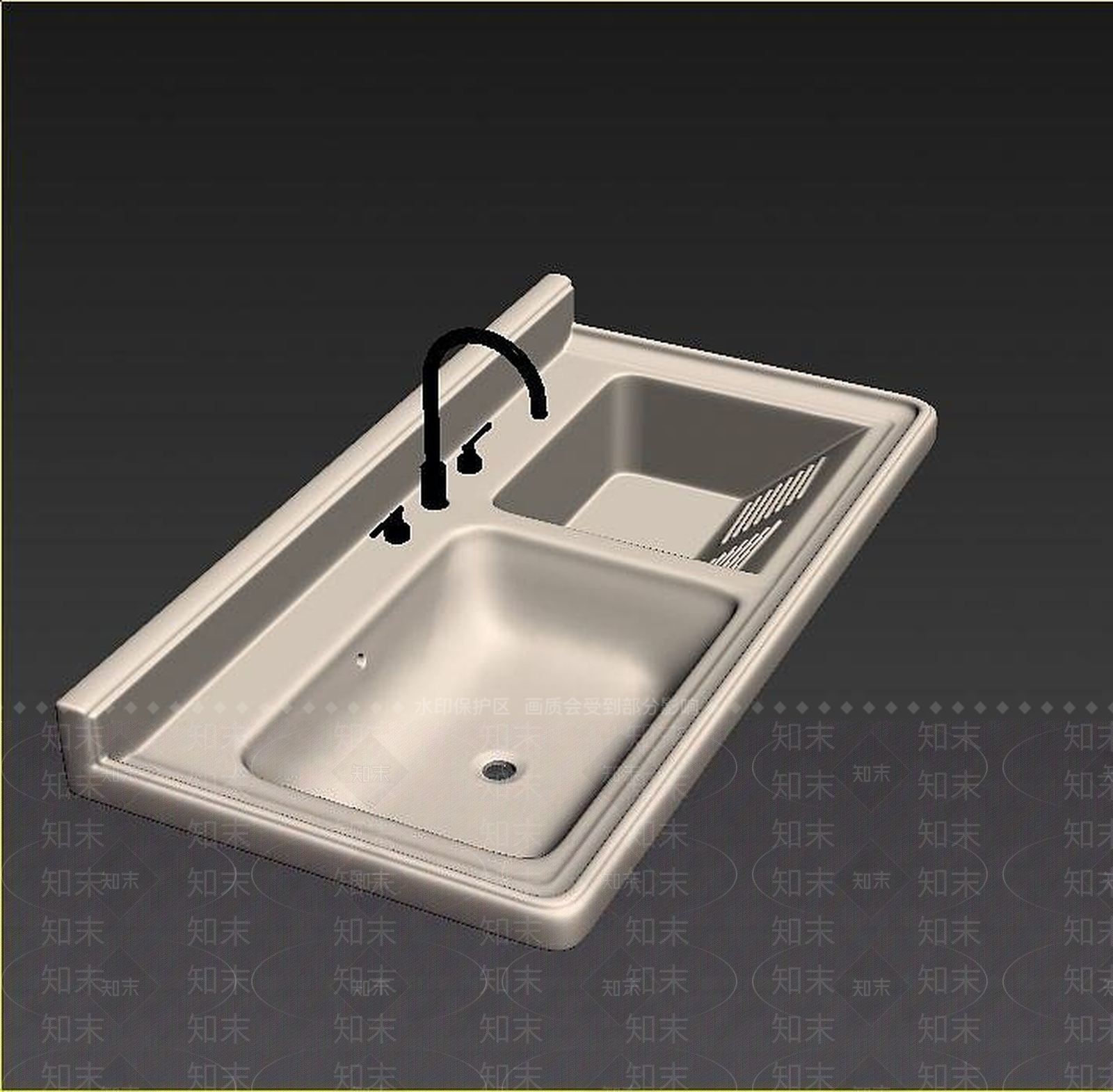 现代盥洗柜3D模型下载【ID:1189005996】