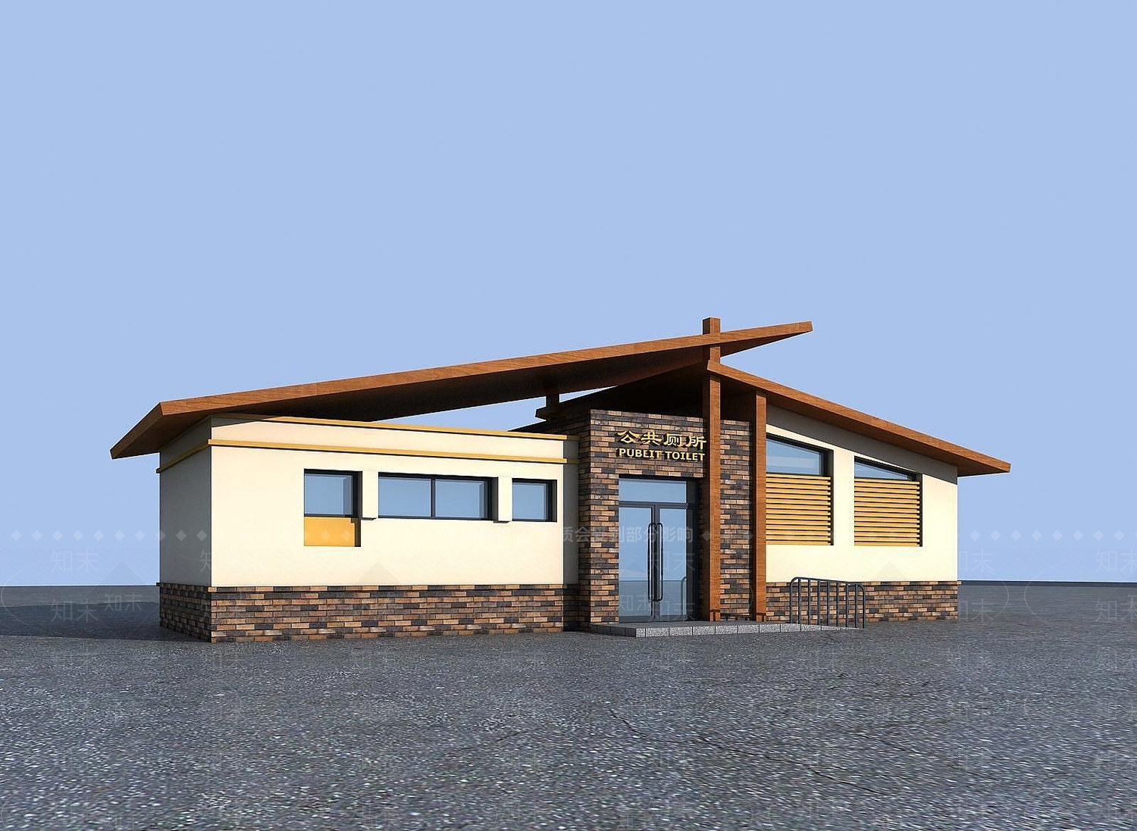 现代公厕厕所3D模型下载【ID:1189006637】