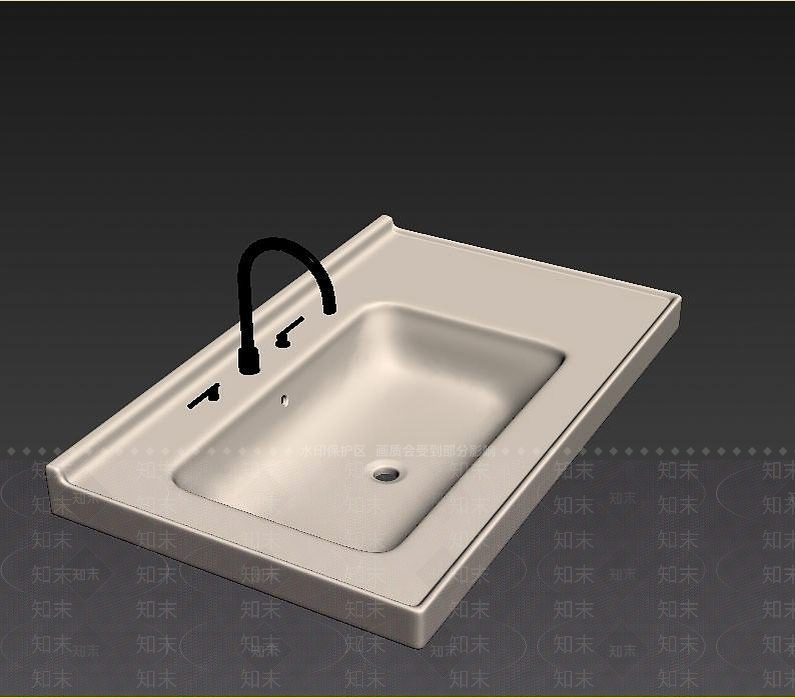 现代盥洗柜3D模型下载【ID:1189007831】