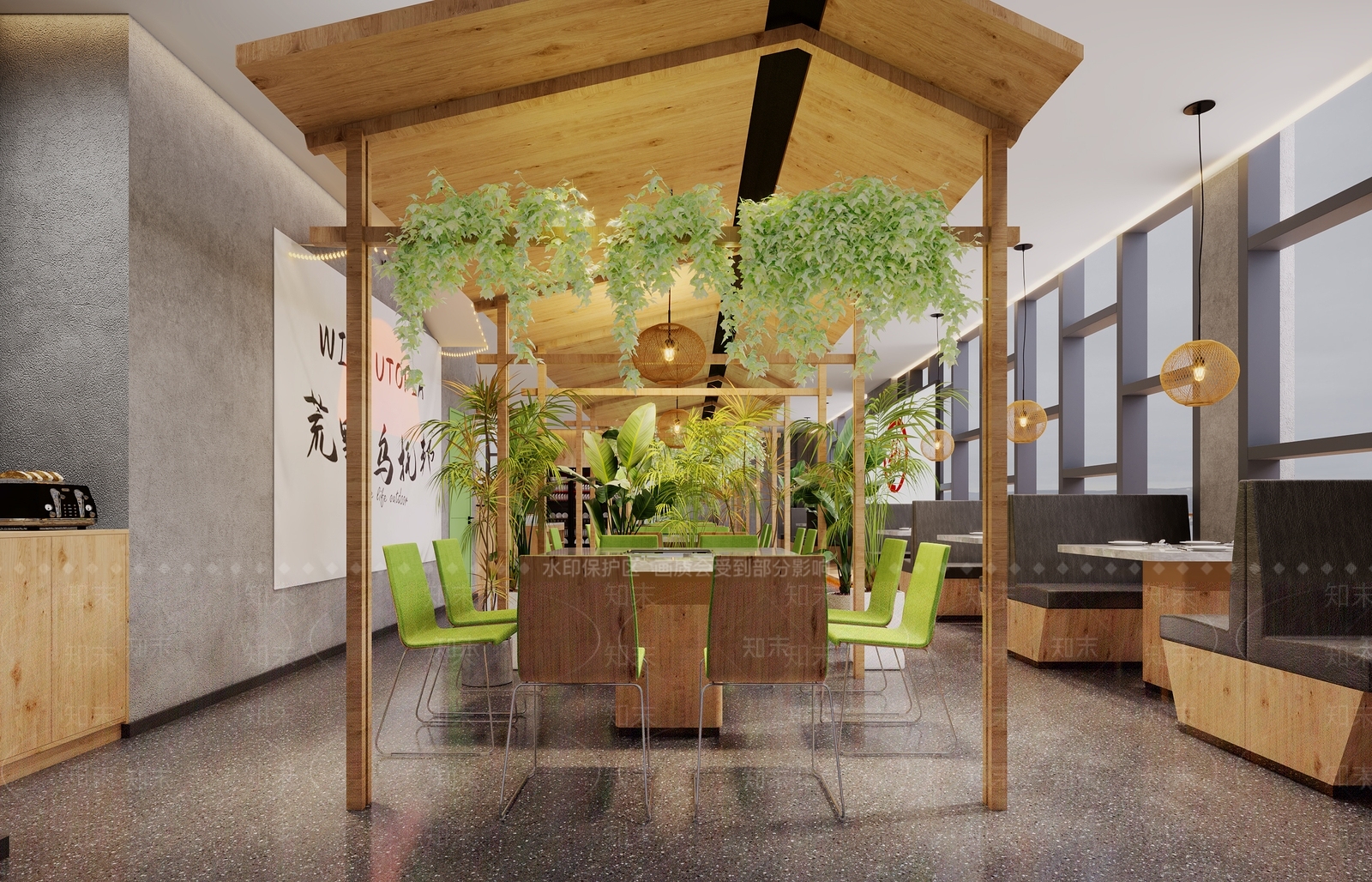 现代火锅店3D模型下载【ID:1189012710】