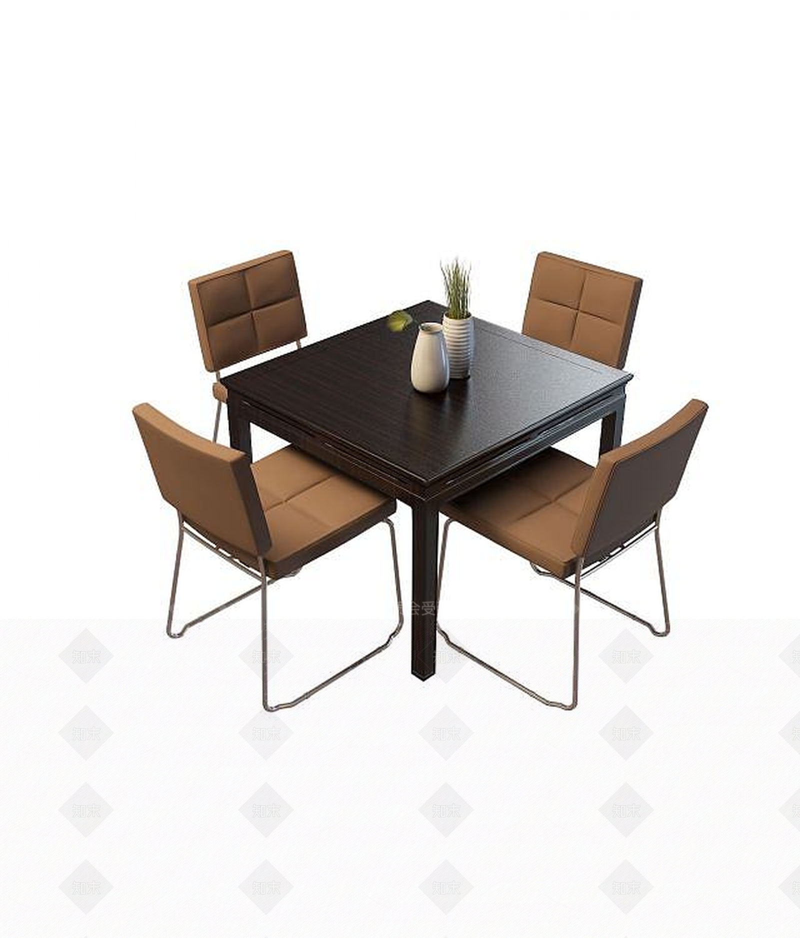 现代办公休息室桌椅3D模型下载【ID:1189008763】