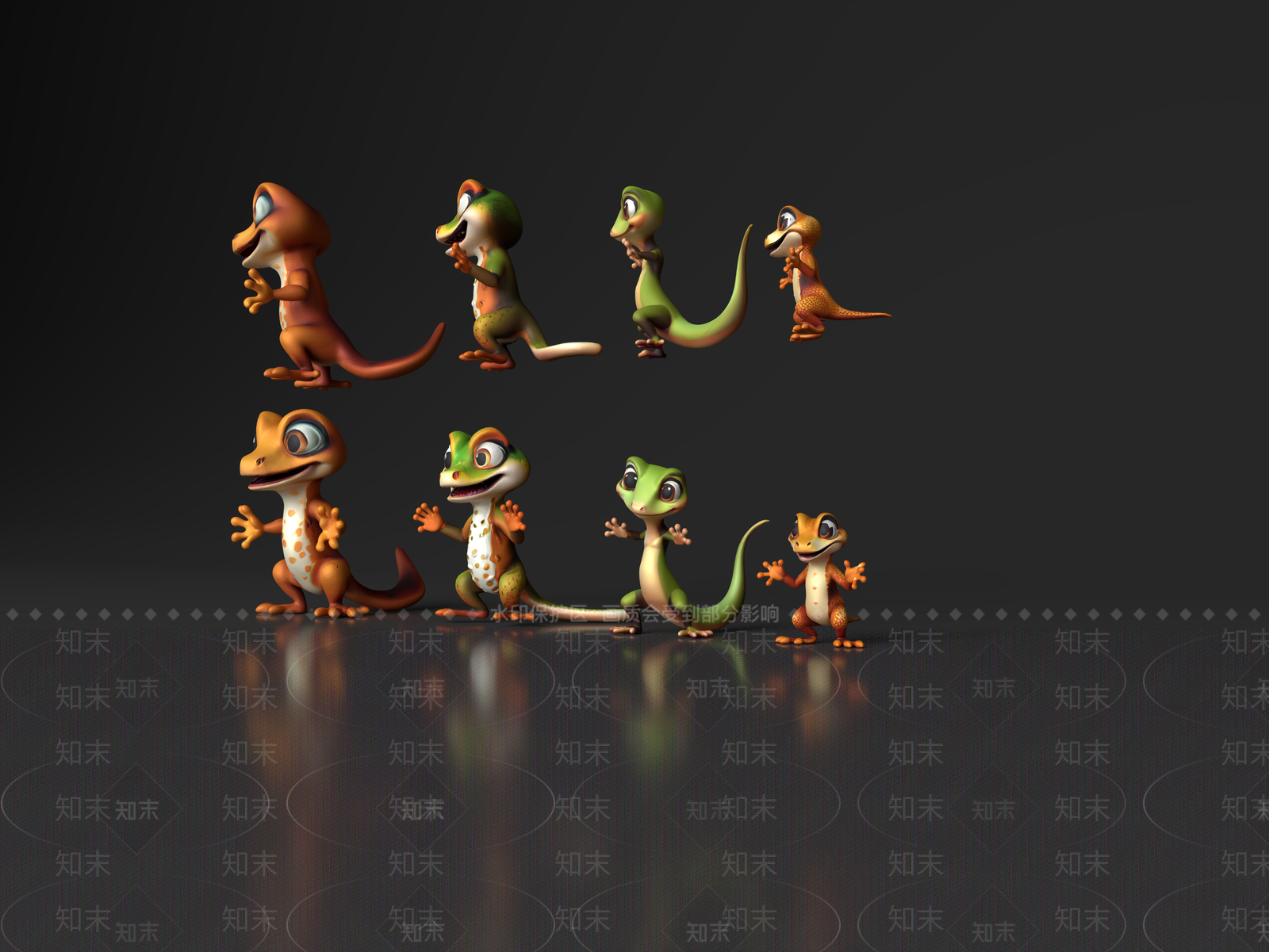 爬行类动物3D模型下载【ID:1189008915】
