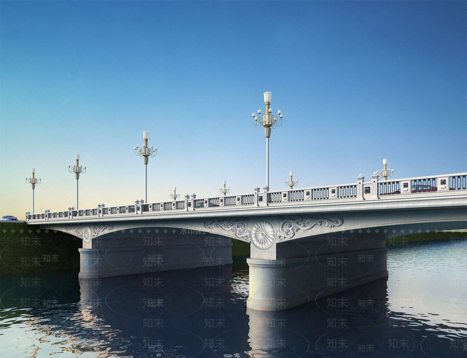 现代大桥3D模型下载【ID:1189009571】