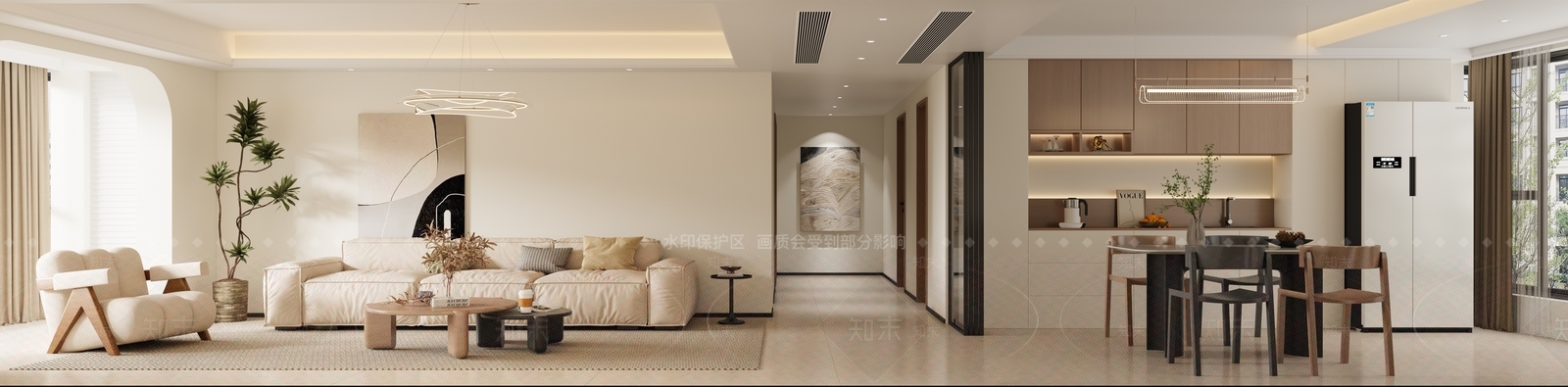 现代客餐厅3D模型下载【ID:1215063765】