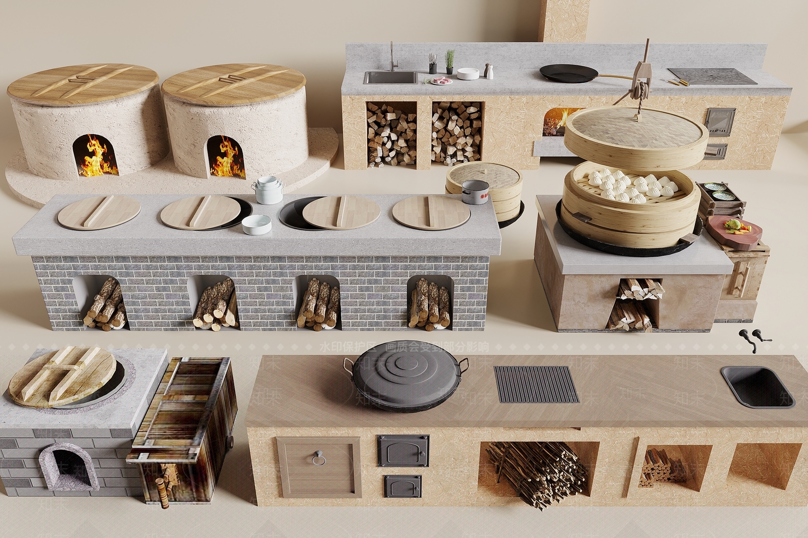 灶台SU模型下载【ID:1189011199】