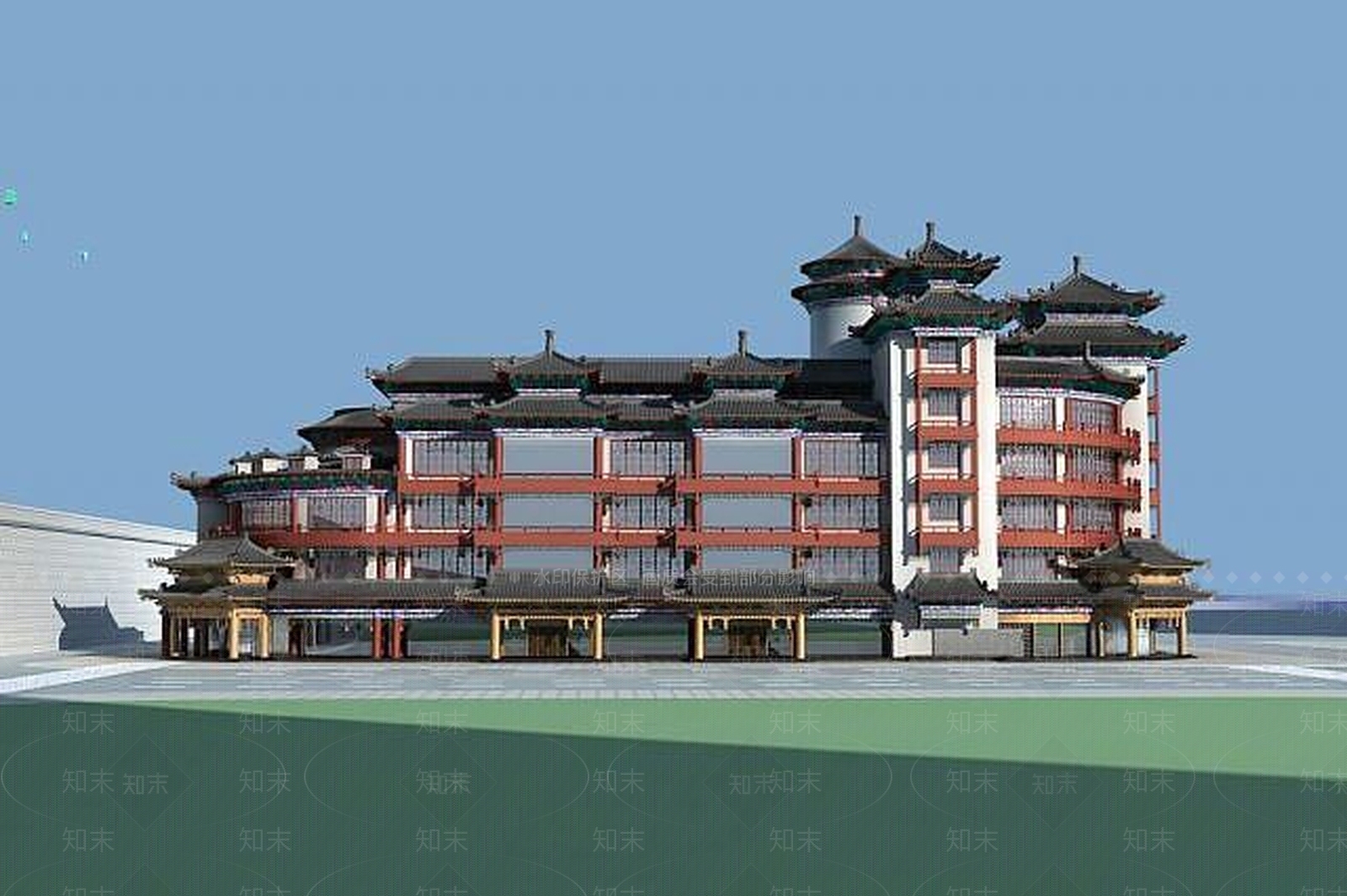 现代西安七彩云南3D模型下载【ID:1189011141】