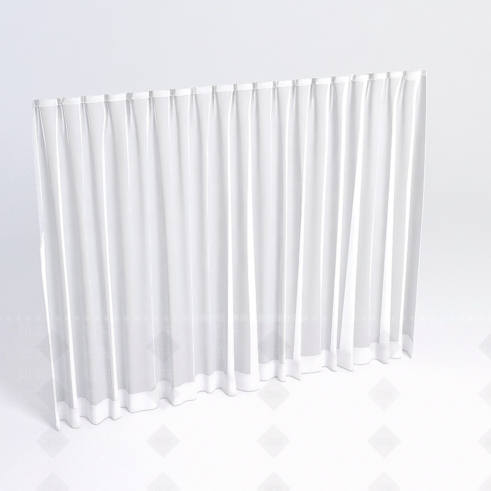 现代纱帘3D模型下载【ID:1189011322】