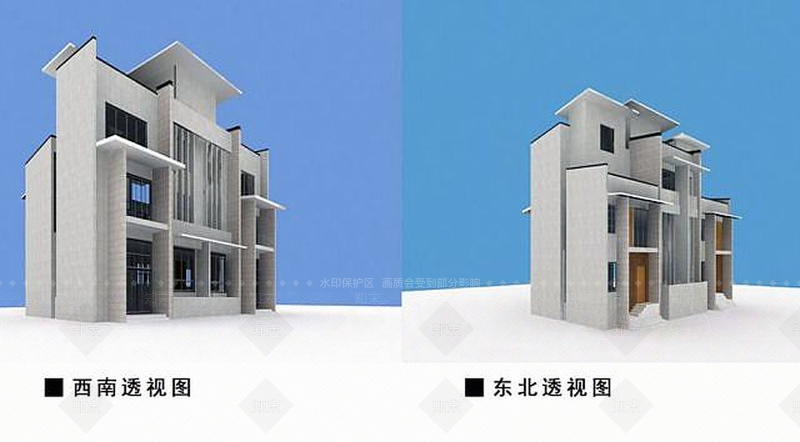 欧式古典欧式小别墅3D模型下载【ID:1189011950】