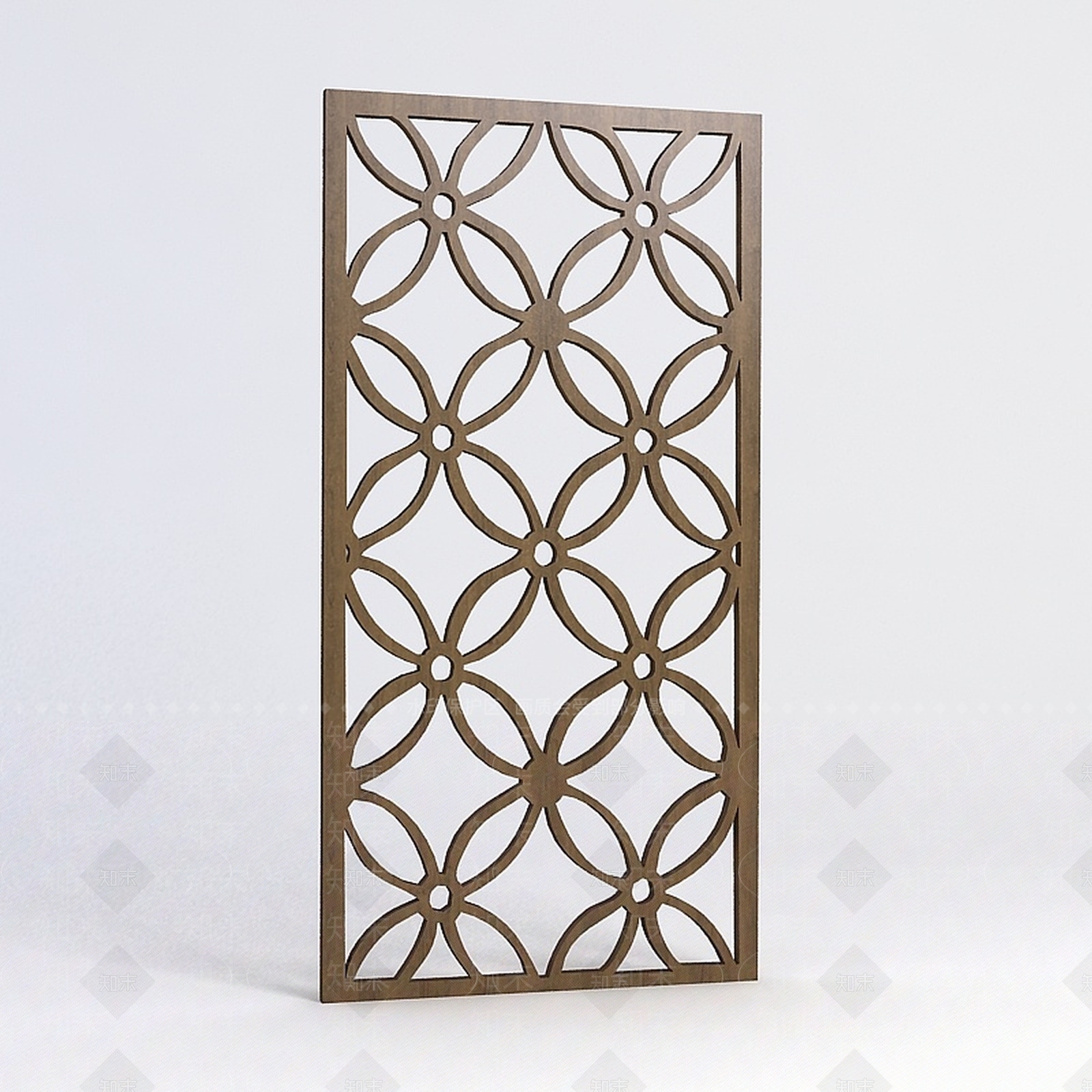 现代大花钱币雕花隔断3D模型下载【ID:1189012641】