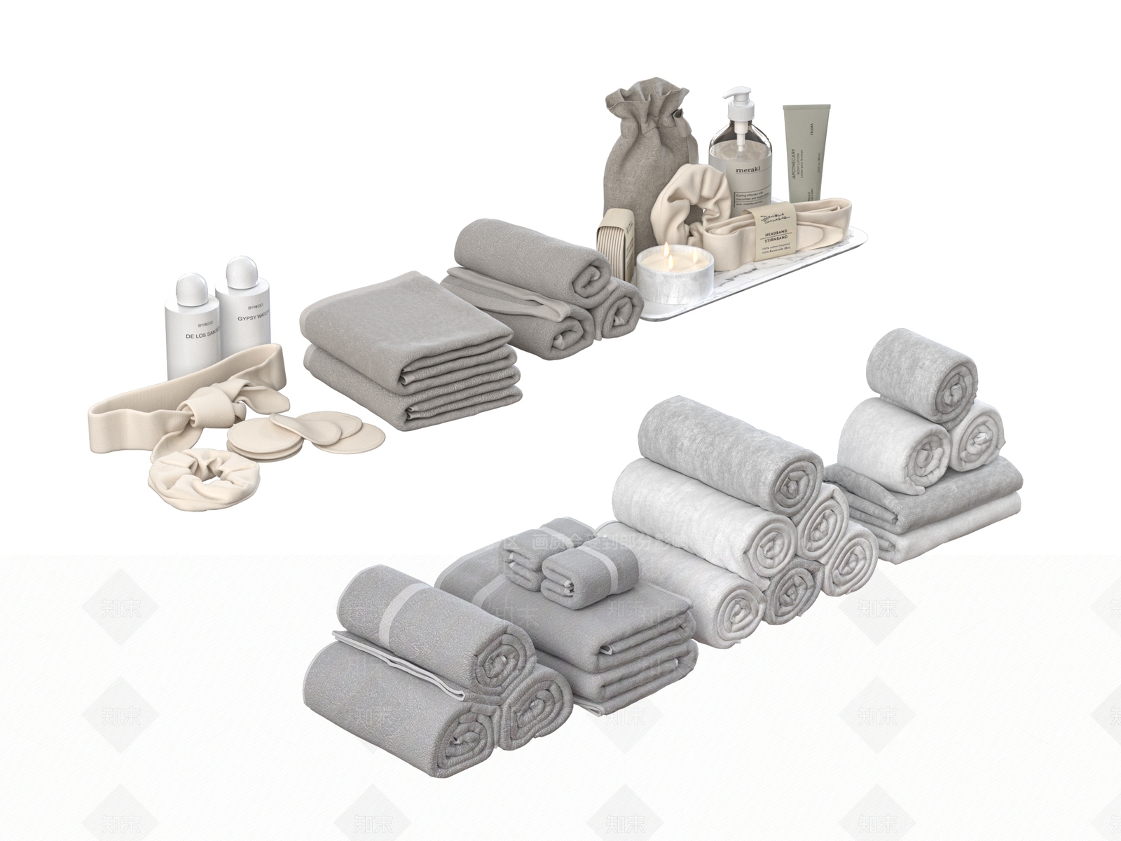 洗浴用品3D模型下载【ID:1189014447】