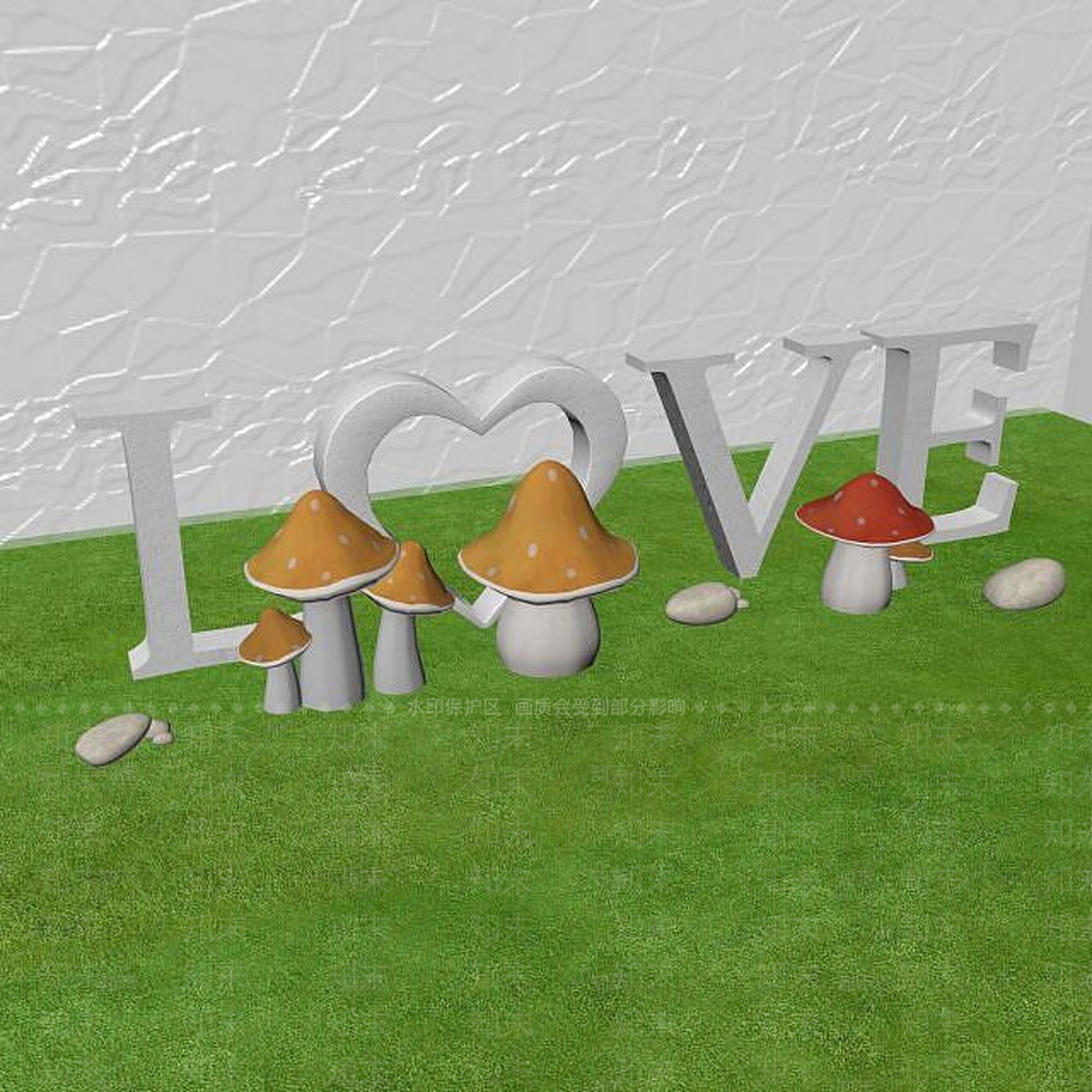 现代园林小品3D模型下载【ID:1189015254】