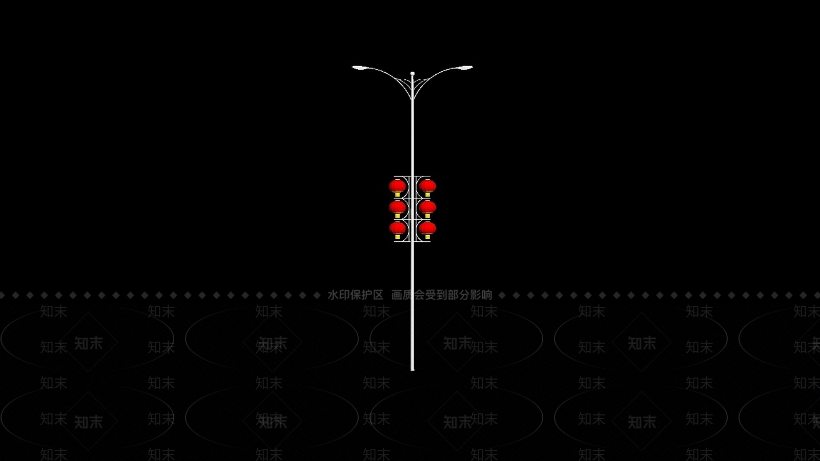 现代中国风路灯3D模型下载【ID:1189015461】