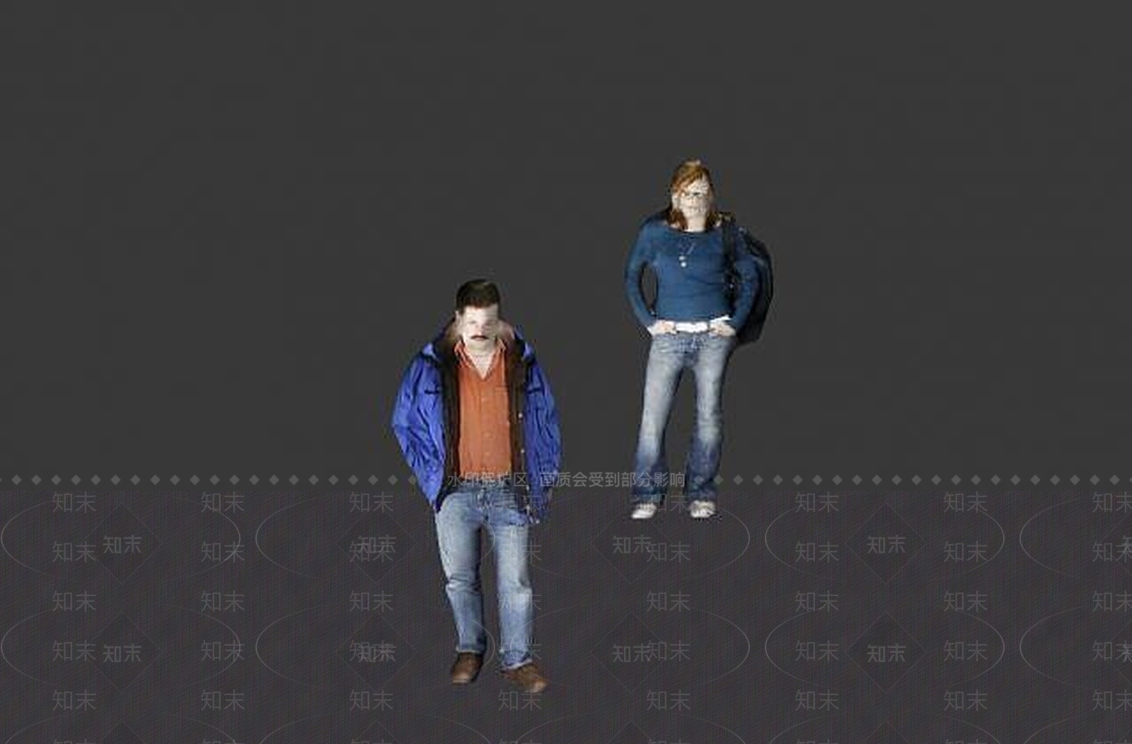 现代人物公园小区3D模型下载【ID:1189015592】
