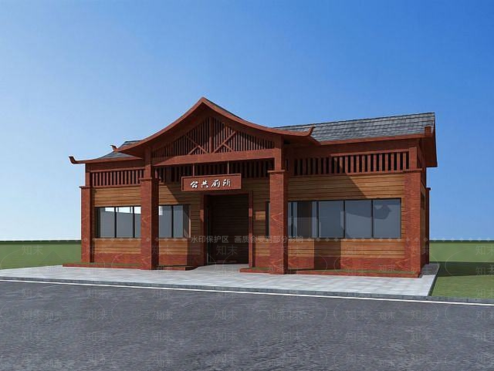 现代公共厕所3D模型下载【ID:1189015805】