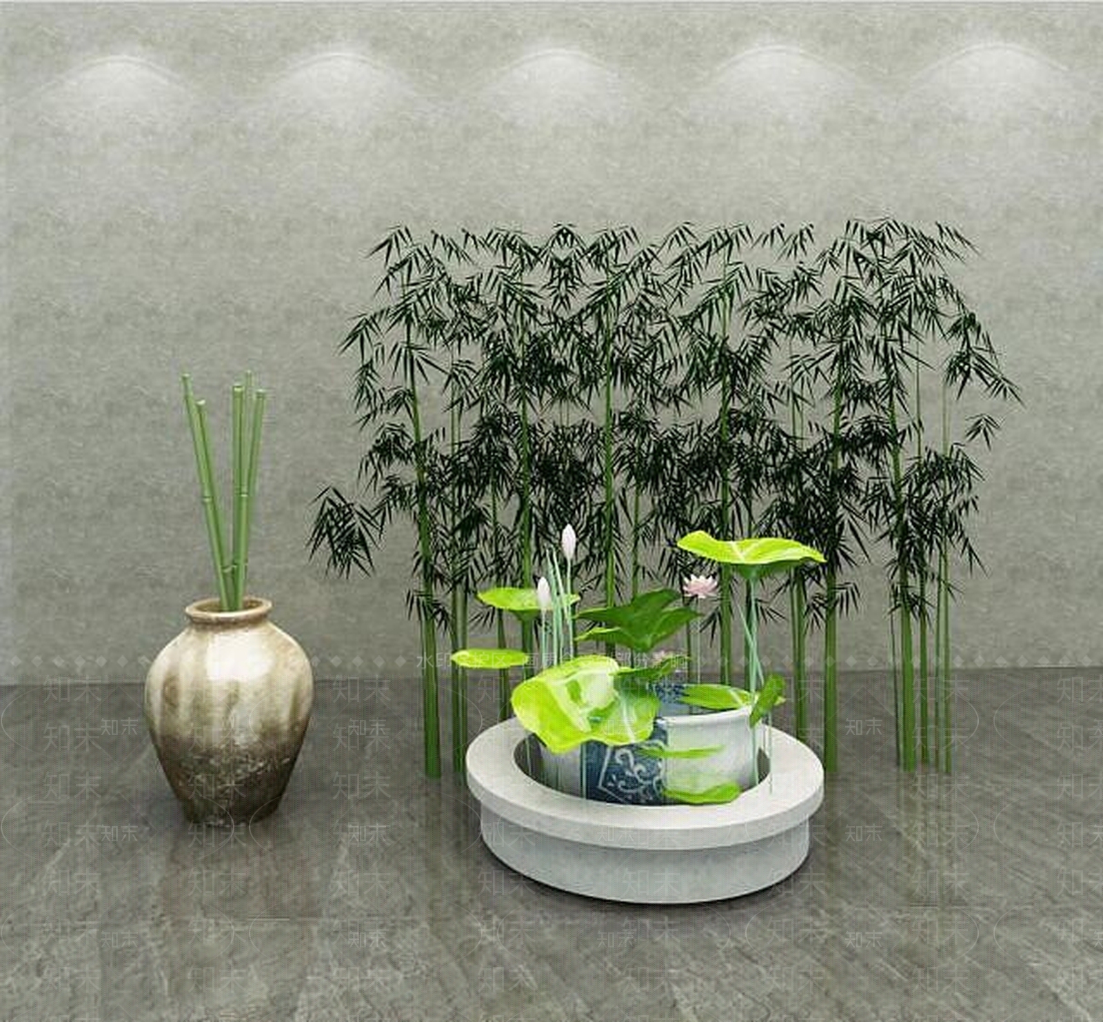 现代园艺小品3D模型下载【ID:1189016303】