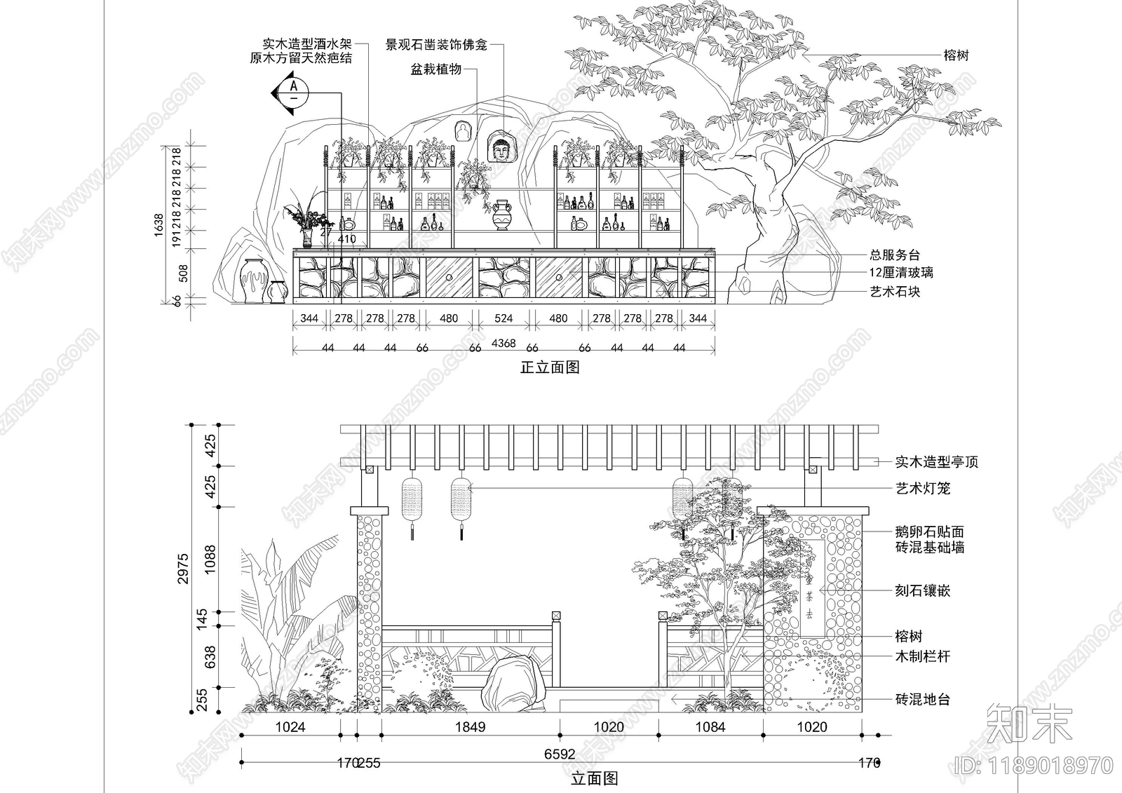 现代综合植物图库cad施工图下载【ID:1189018970】