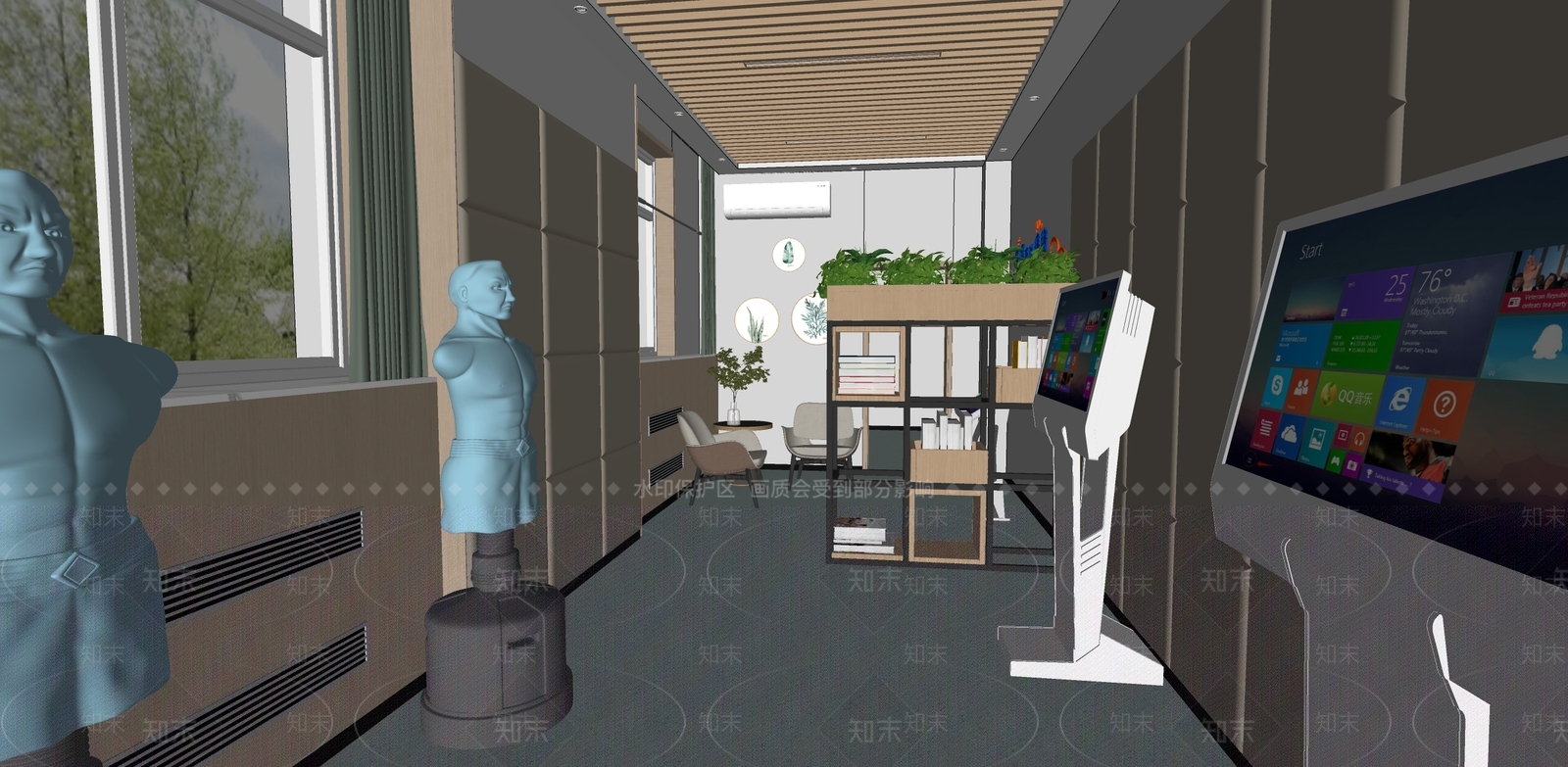 现代其他学校空间SU模型下载【ID:1189023692】