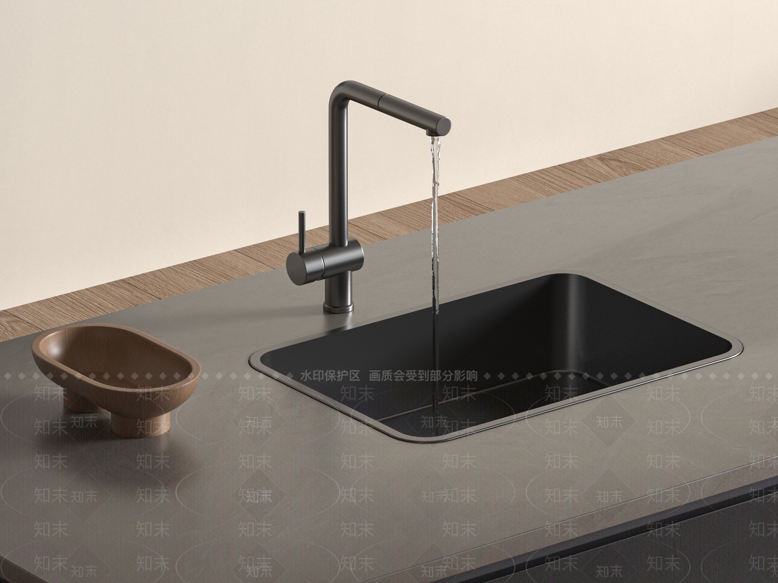 现代水槽SU模型下载【ID:1189026605】