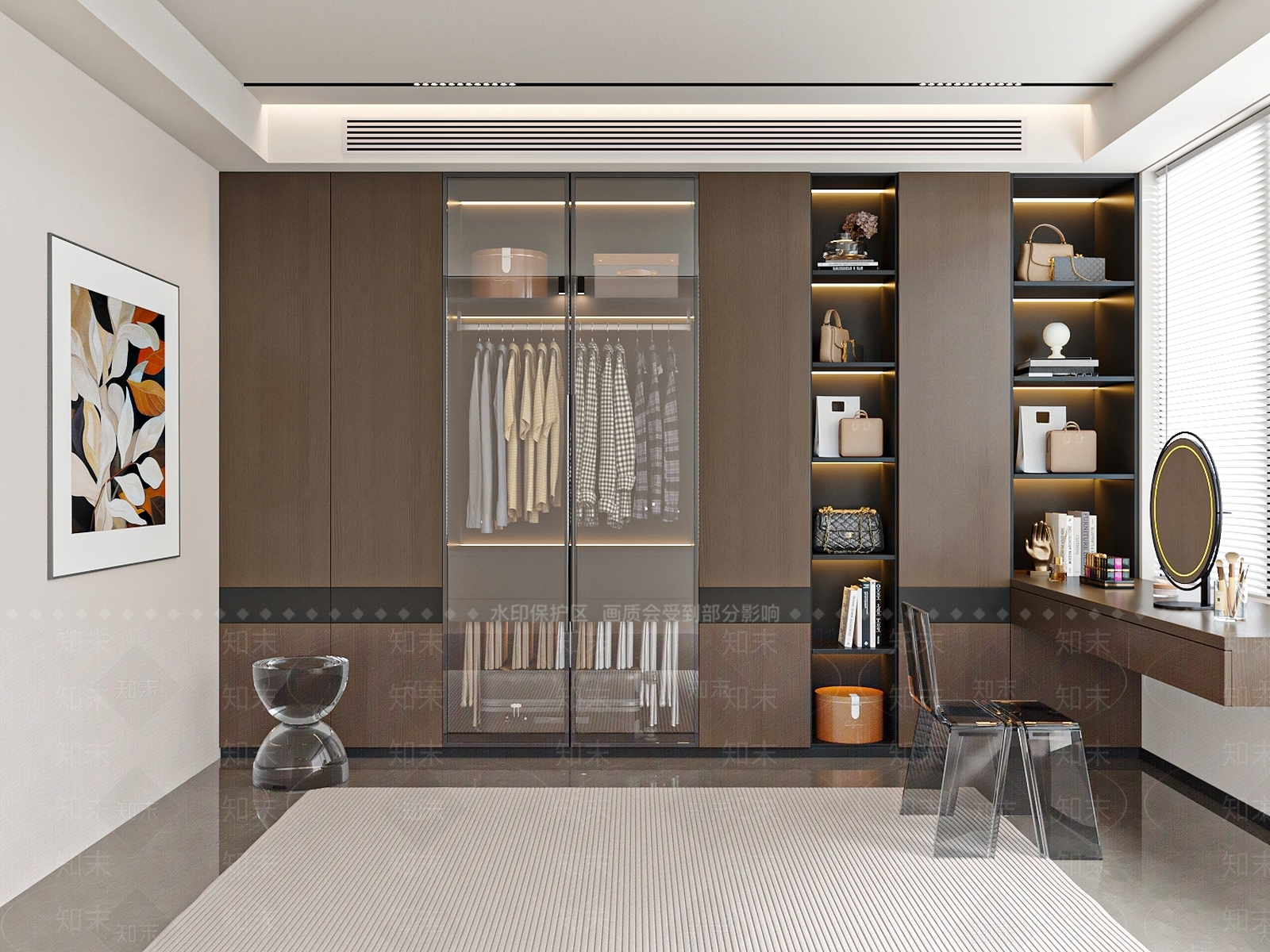 现代意式衣帽间3D模型下载【ID:1189027808】
