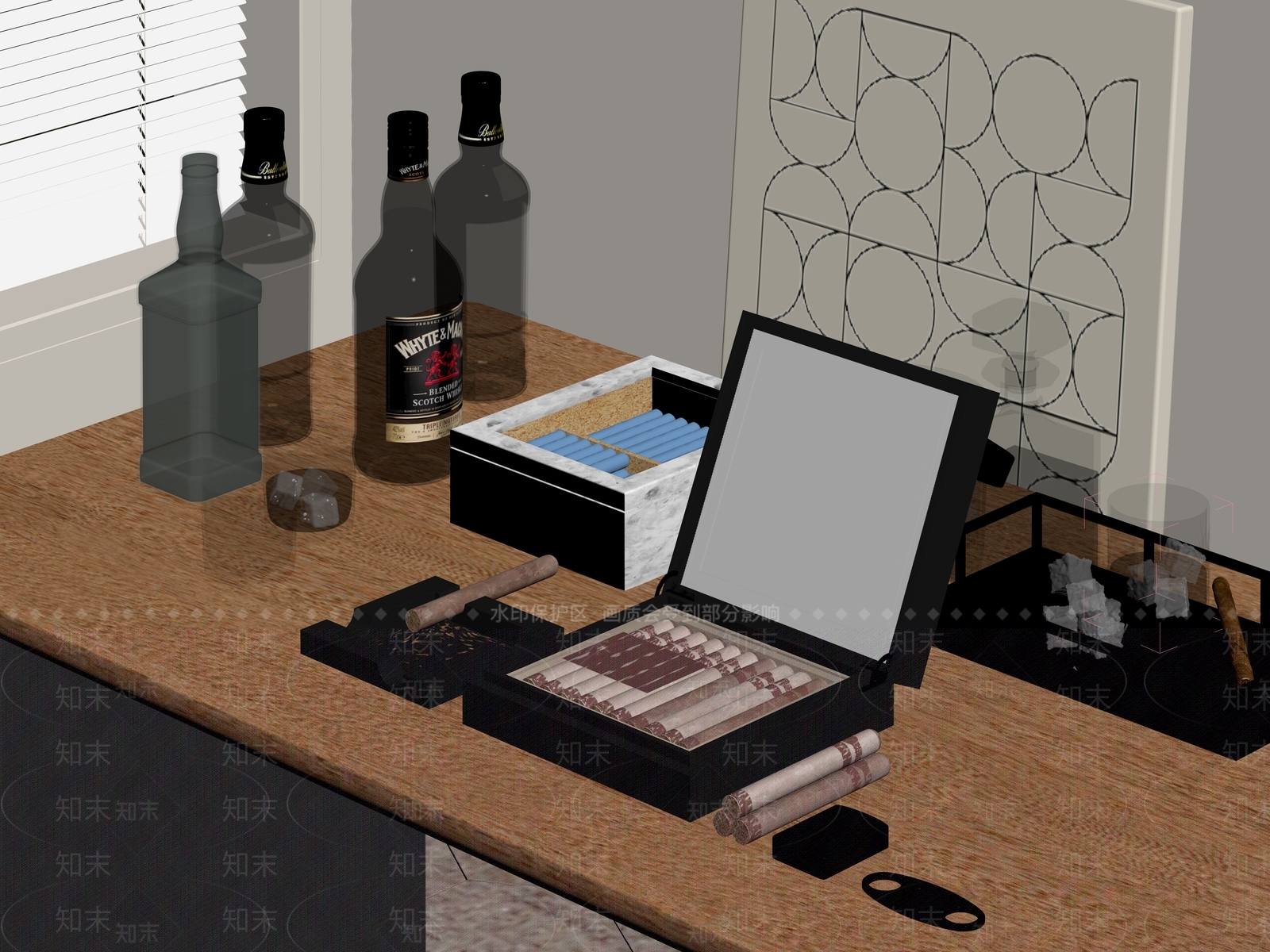 酒具SU模型下载【ID:1189030935】