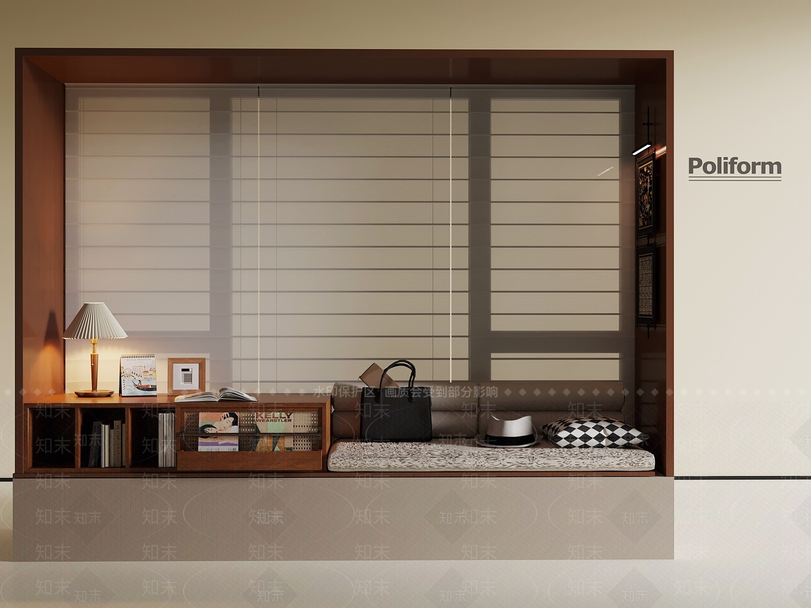 中古飘窗3D模型下载【ID:1189030903】