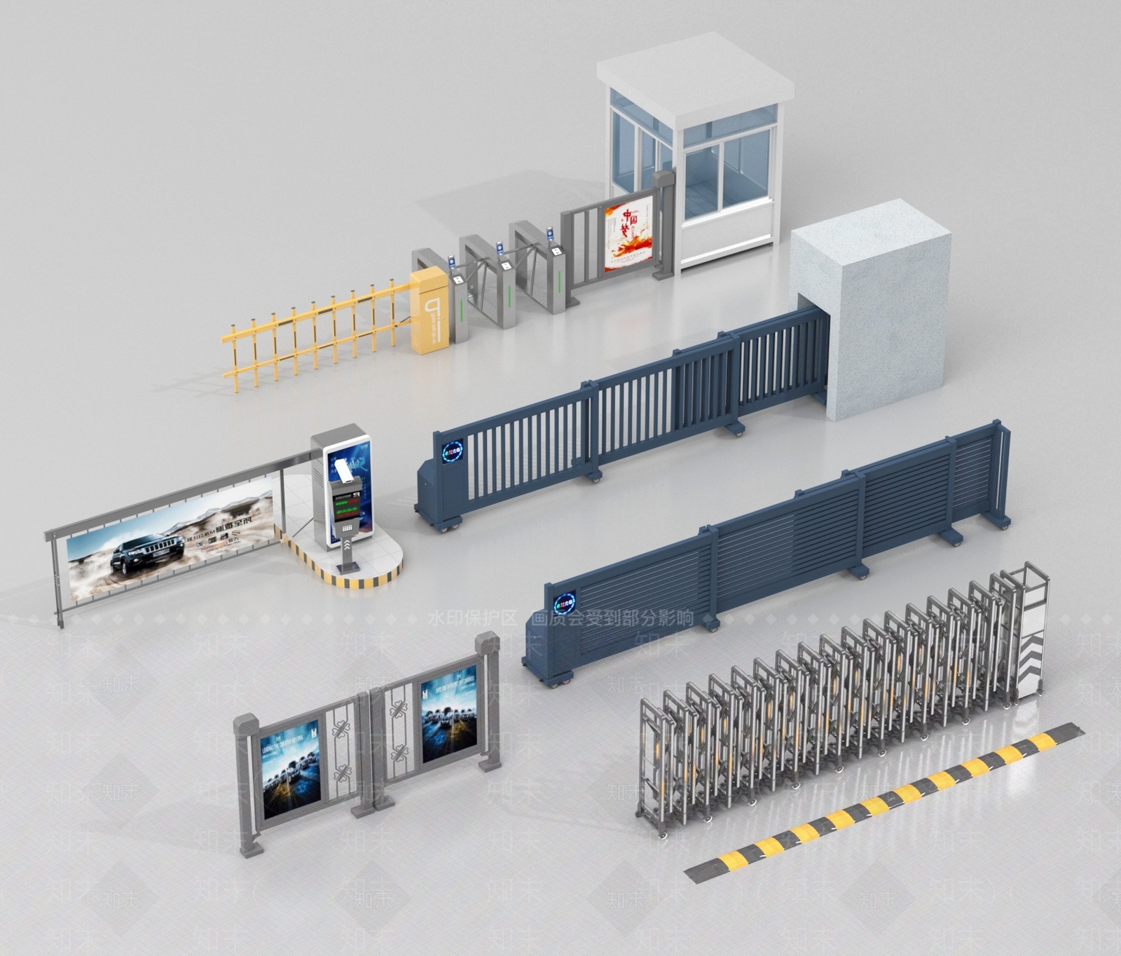 门禁SU模型下载【ID:1189033274】