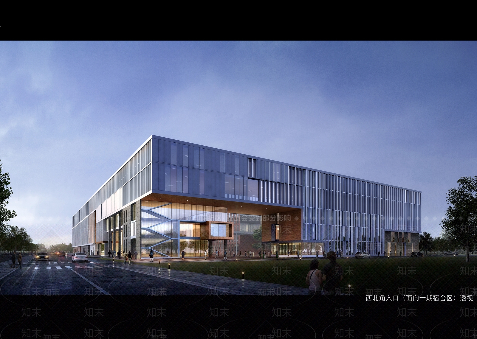 现代学校建筑SU模型下载【ID:1189037659】