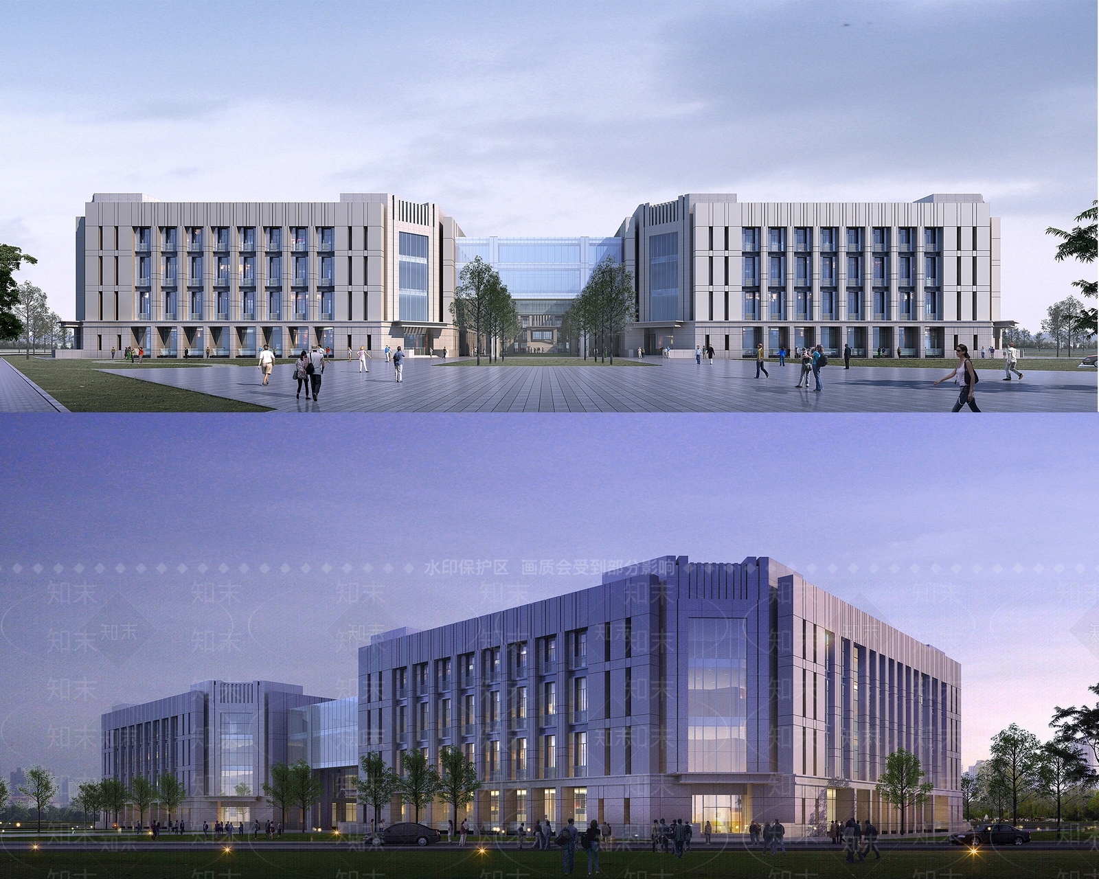 现代学校建筑SU模型下载【ID:1189038803】