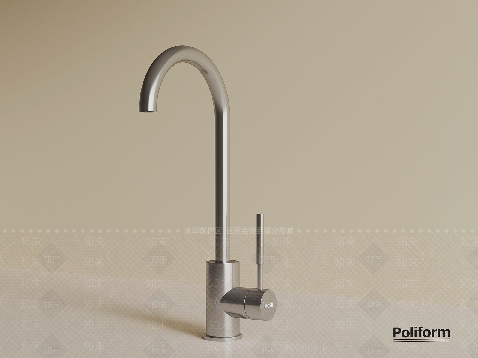 现代水龙头SU模型下载【ID:1189038098】