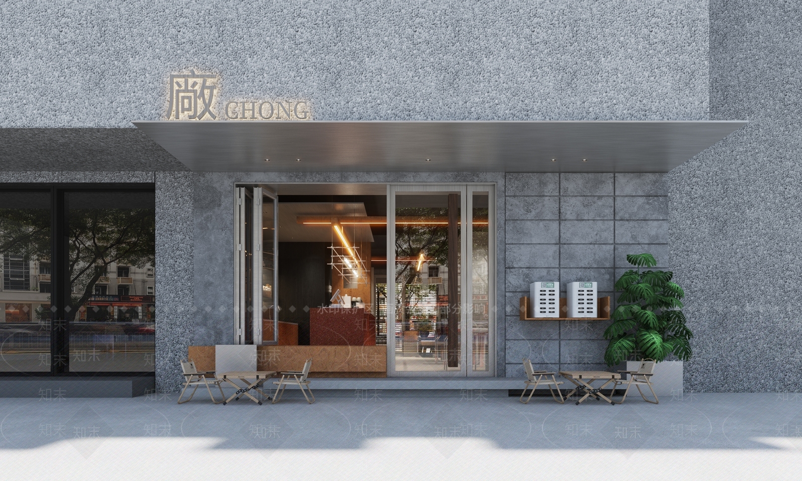 现代咖啡厅3D模型下载【ID:1189038775】