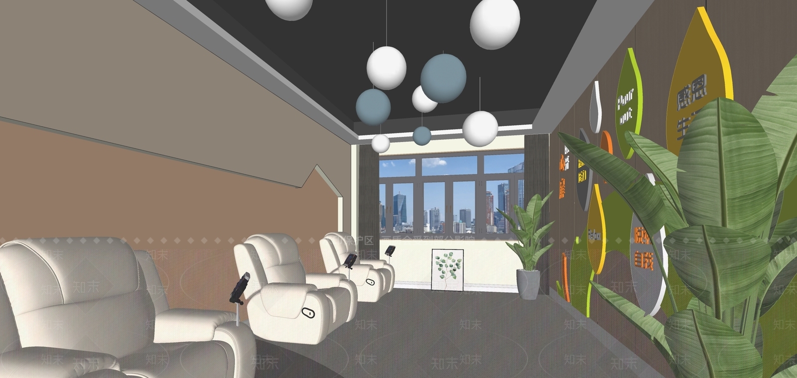 现代休息区SU模型下载【ID:1189039821】
